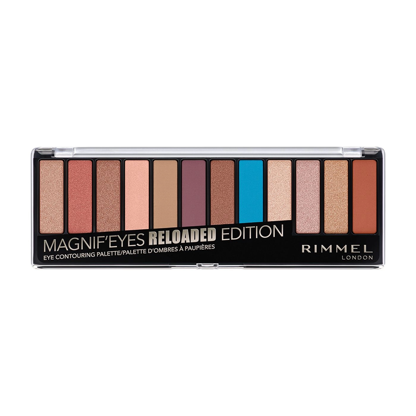 Rimmel Палетка теней для век Magnif'Eyes Eye Contouring Palette 012 Reloaded Edition, 14.16 г - фото N1