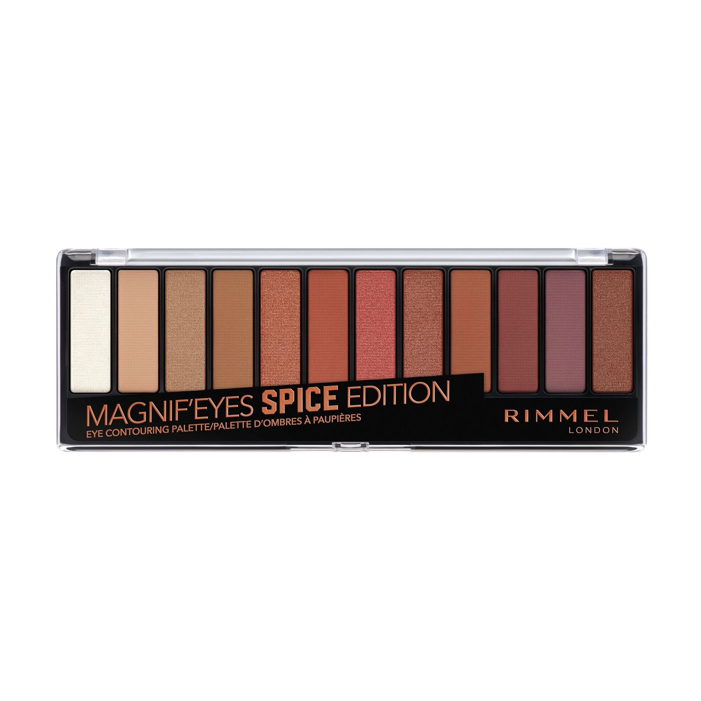 Rimmel Палетка теней для век Magnif'Eyes Eye Contouring Palette 005 Spice Edition, 14.16 г - фото N1