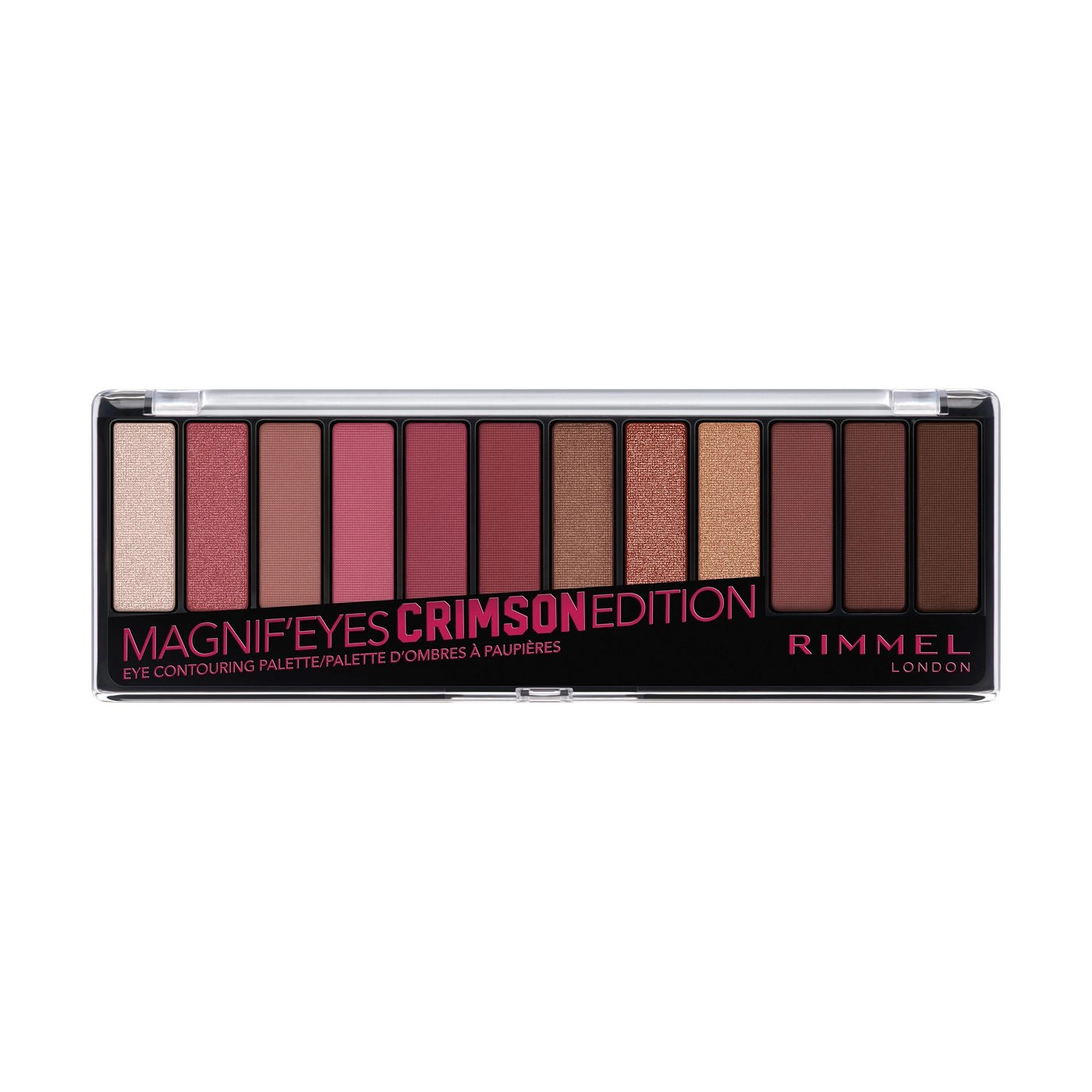 Rimmel Палетка теней для век Magnif'Eyes Eye Contouring Palette 007 Crimson Edition, 14.16 г - фото N1