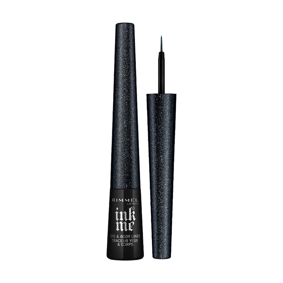 Rimmel Підводка для очей і тіла Ink Me Halloween Liquid Eyeliner 002 Glitter Black 2.5 мл - фото N1