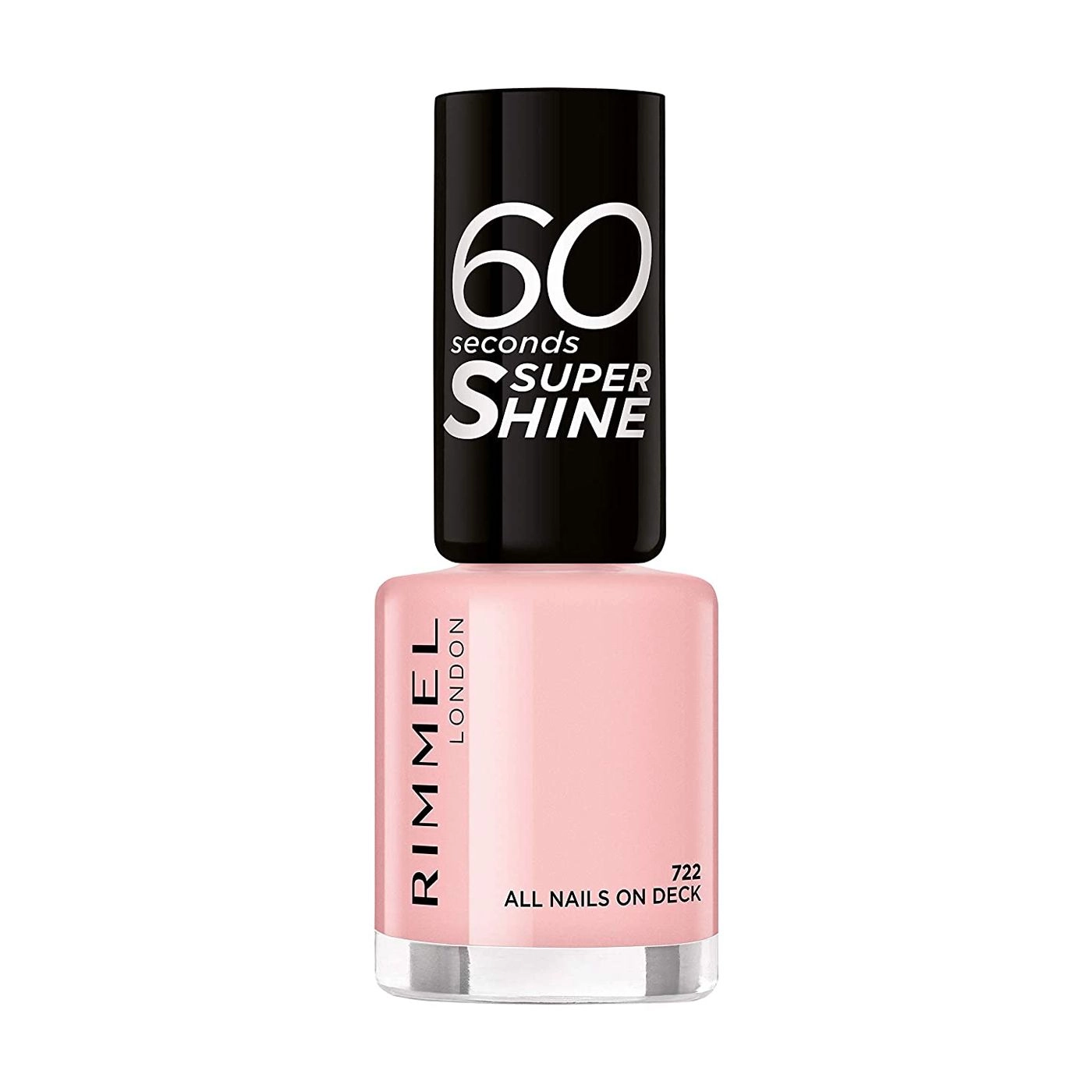 Rimmel Лак для нігтів 60 Seconds Super Shine 722 All Nails On Deck, 8 мл - фото N1