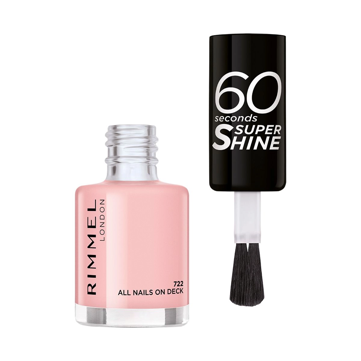 Rimmel Лак для ногтей 60 Seconds Super Shine 722 All Nails On Deck, 8 мл - фото N2