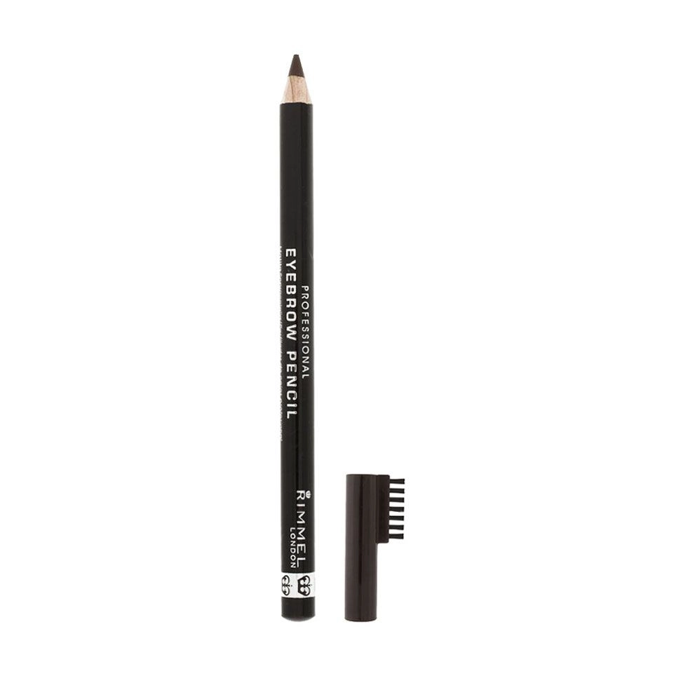 Rimmel Карандаш для бровей Professional Eyebrow Pencil 04 Black Brown, с щеточкой, 1.4 г - фото N1