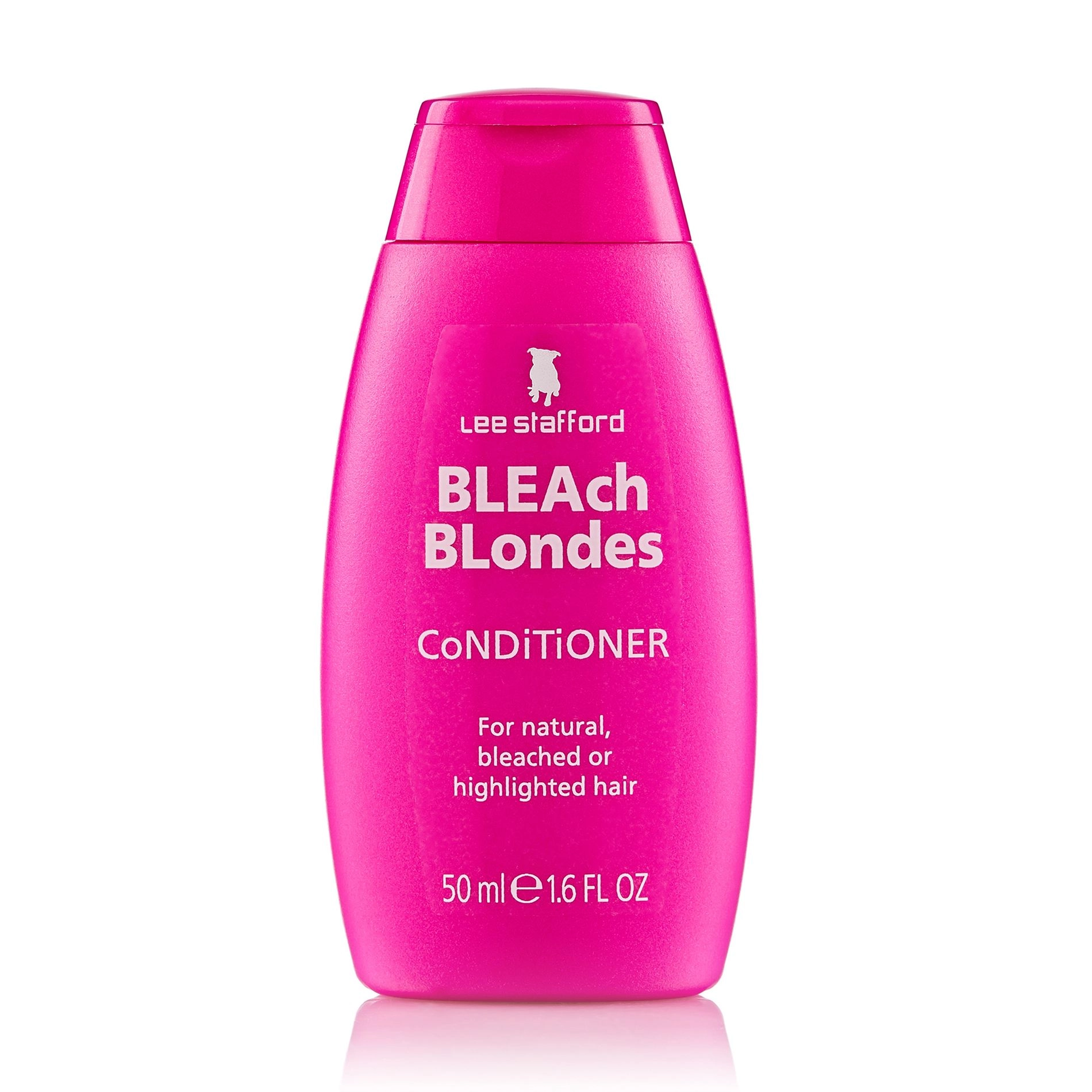 Увлажняющий кондиционер для натуральных светлых и осветленных волос - Lee Stafford Bleach Blondes Conditioner, 50 мл - фото N1