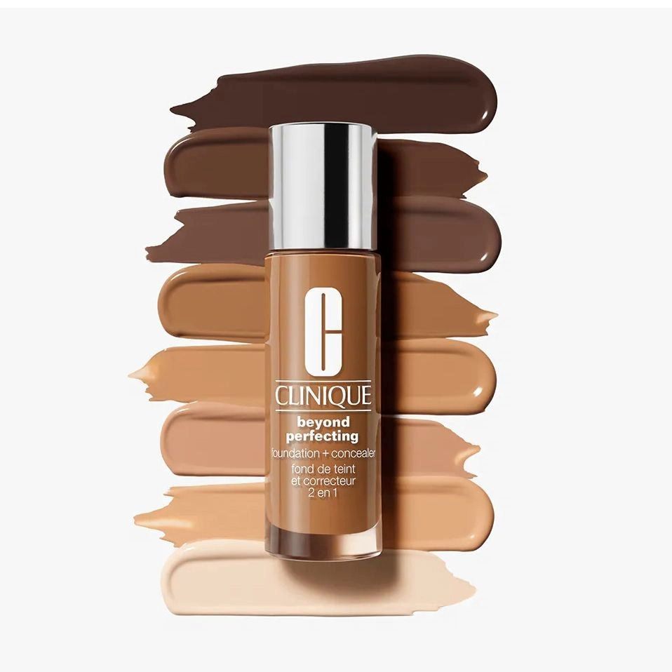 Clinique Стойкое тональное средство для лица Beyond Perfecting Foundation + Concealer, 09 Neutral, 30 мл - фото N4