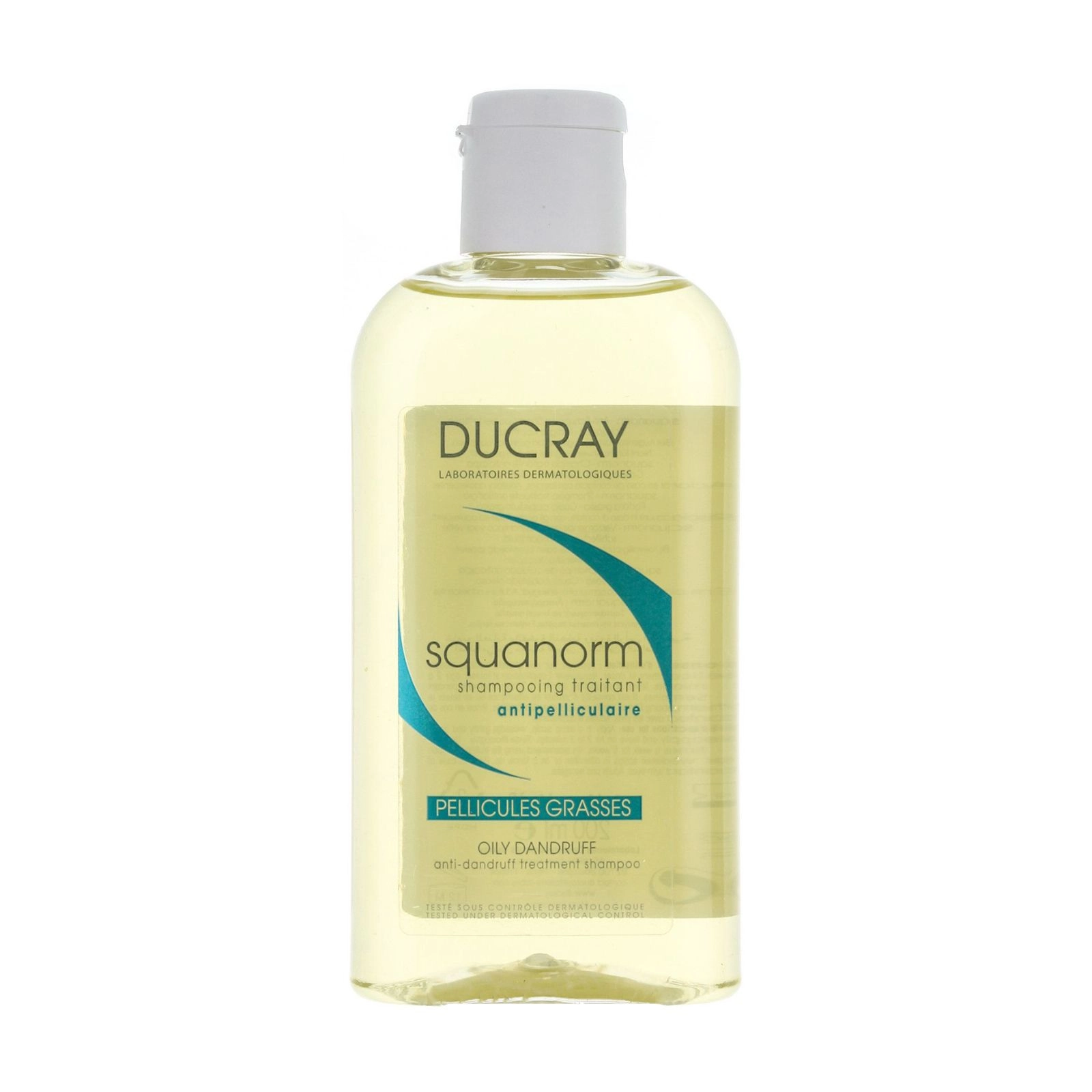 Ducray Шампунь для волосся Squanorm Oily Dandruff проти жирної лупи, 200 мл - фото N1