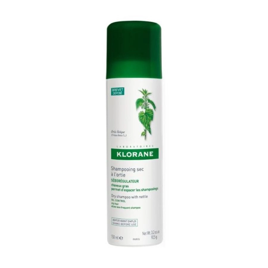 Klorane Сухий шампунь Nettle Sebo-Regulating Dry Shampoo for Oily Hair з кропивою, 150 мл - фото N1