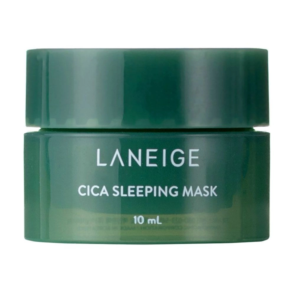 Ночная маска для лица с экстрактом центеллы азиатской - Laneige Cica Sleeping Mask, мини, 10 мл - фото N1