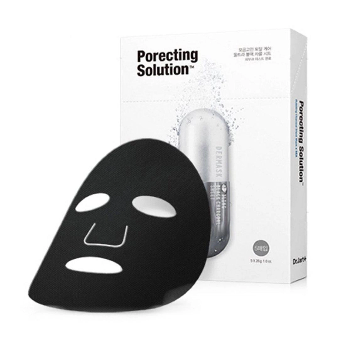 Тканевая маска для для очищения и сужения пор - Dr. Jart Dermask Ultra Jet Porecting Solution, 28 г, 5 шт - фото N3
