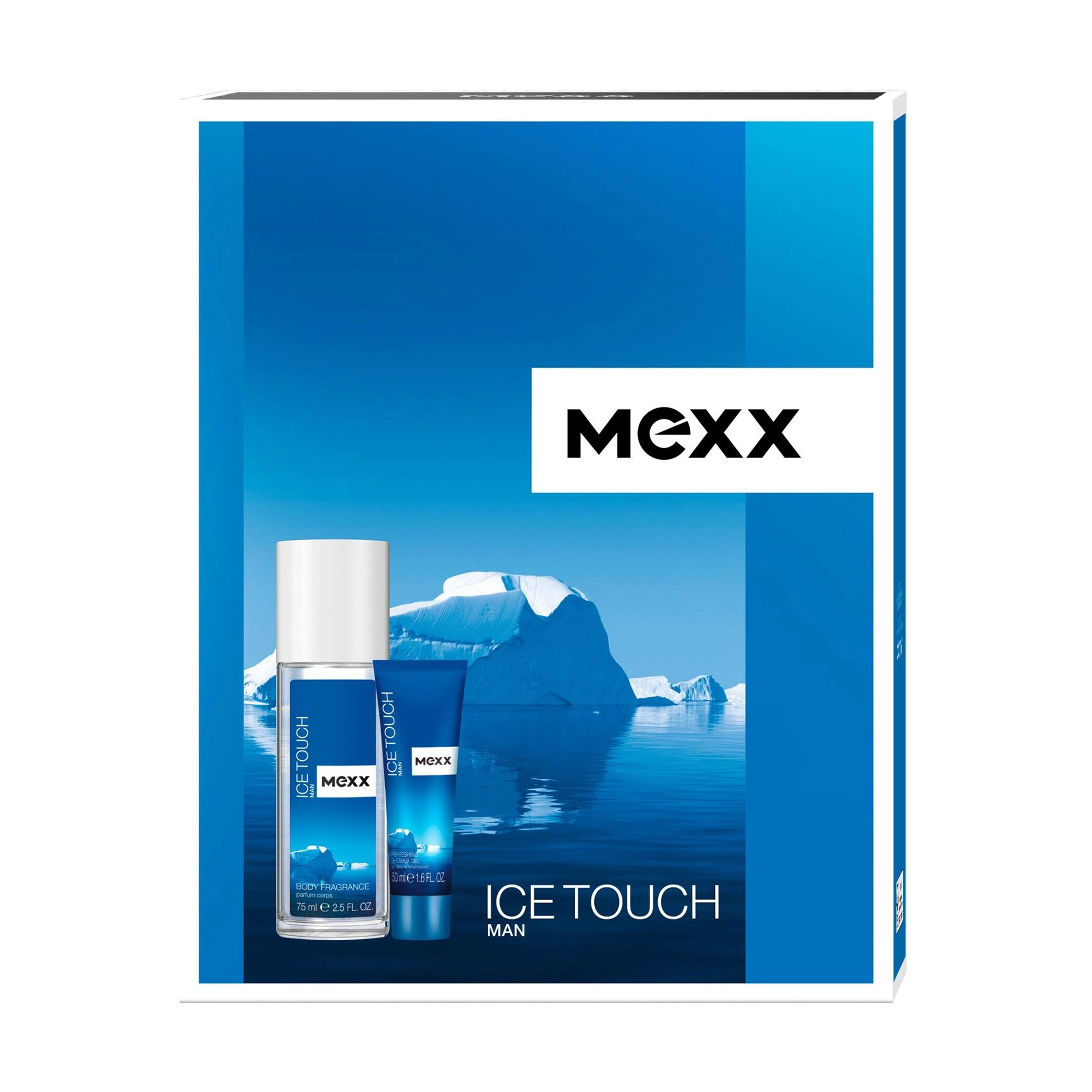 Mexx Парфюмированный набор мужской Ice Touch (дезодорант-спрей, 75 мл + гель для душа, 50 мл) - фото N1