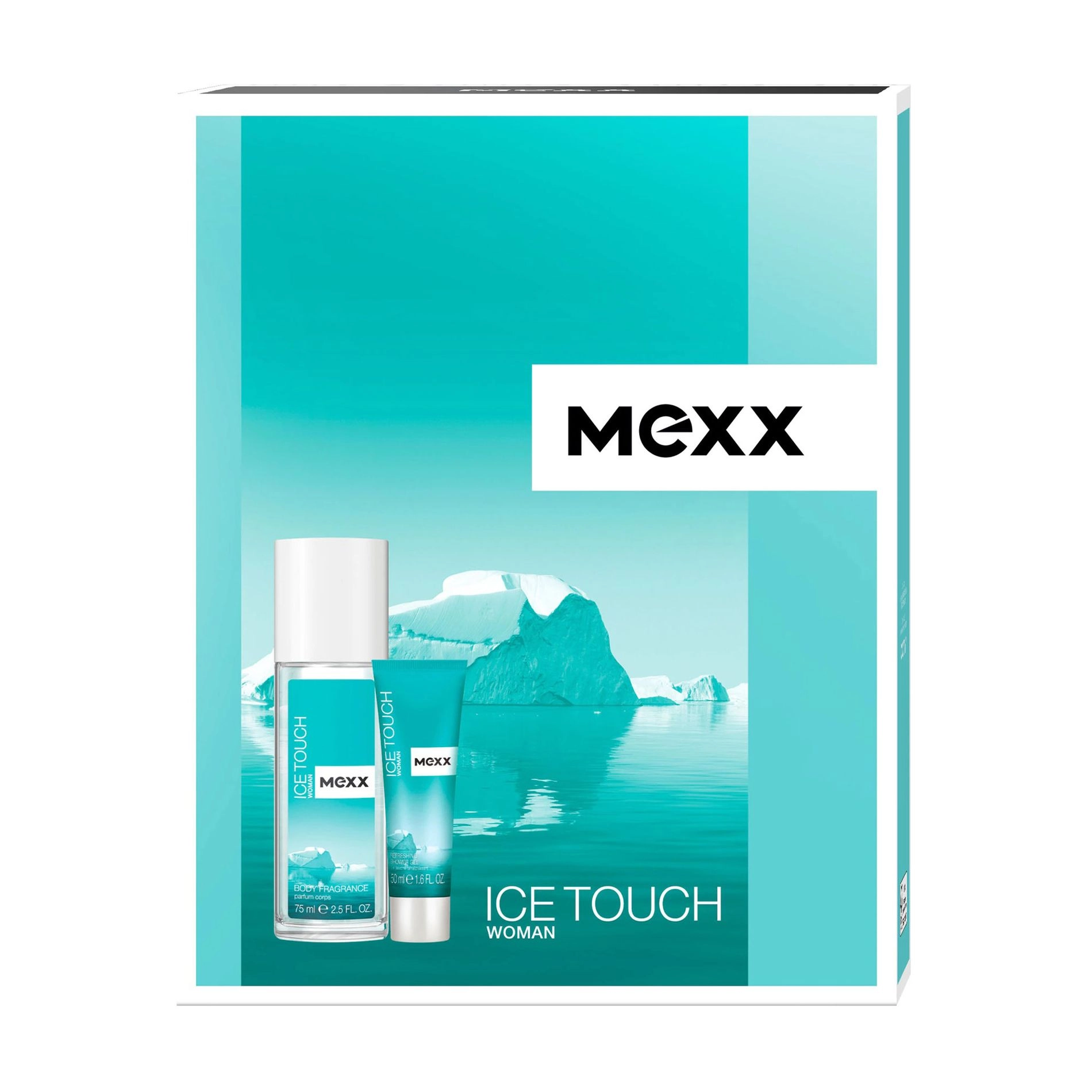 Mexx Парфюмированный набор женский Ice Touch (дезодорант-спрей, 75 мл + гель для душа, 50 мл) - фото N1