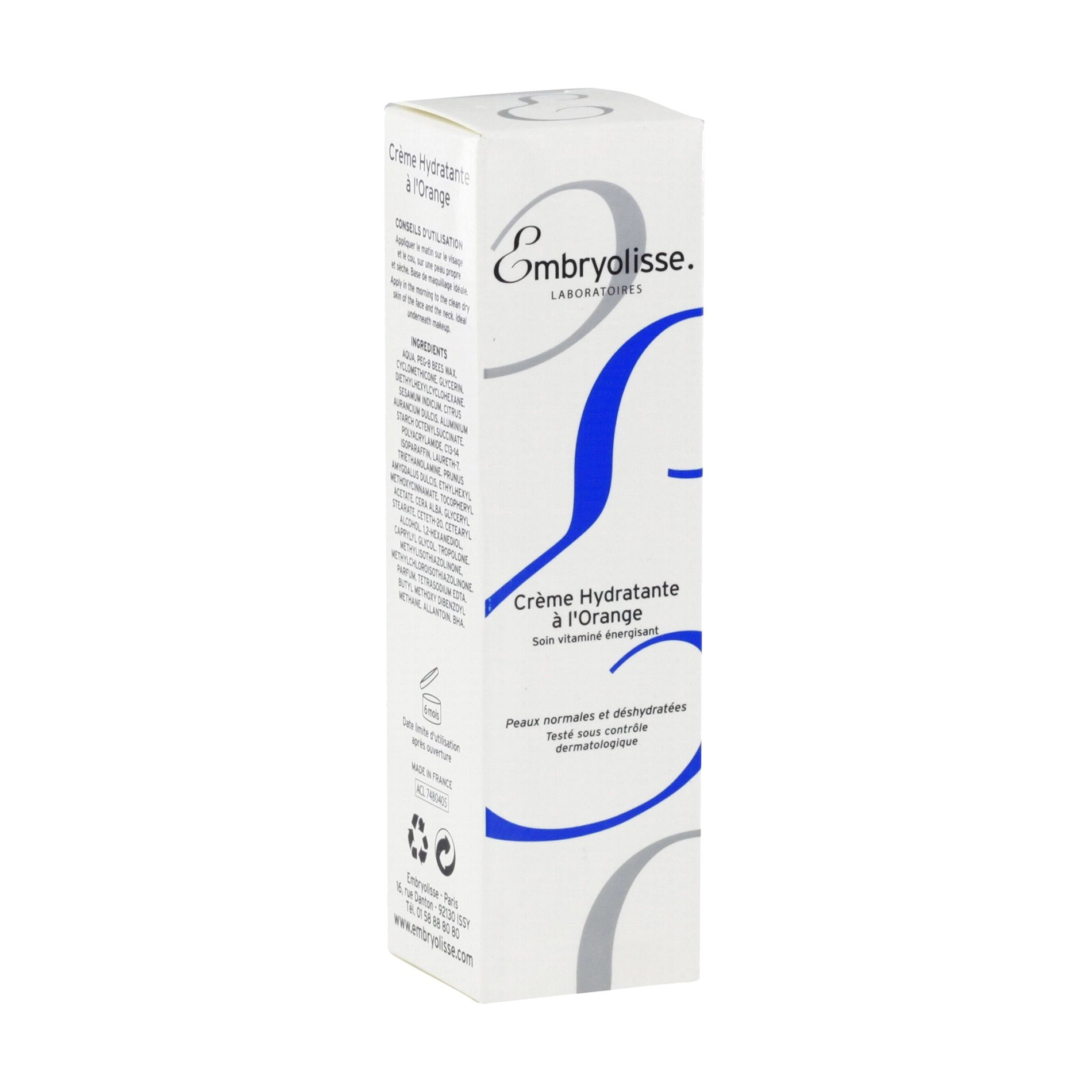 Embryolisse Laboratories Увлажняющий крем для лица Moisturising Cream with Orange с апельсином, 50 мл - фото N2