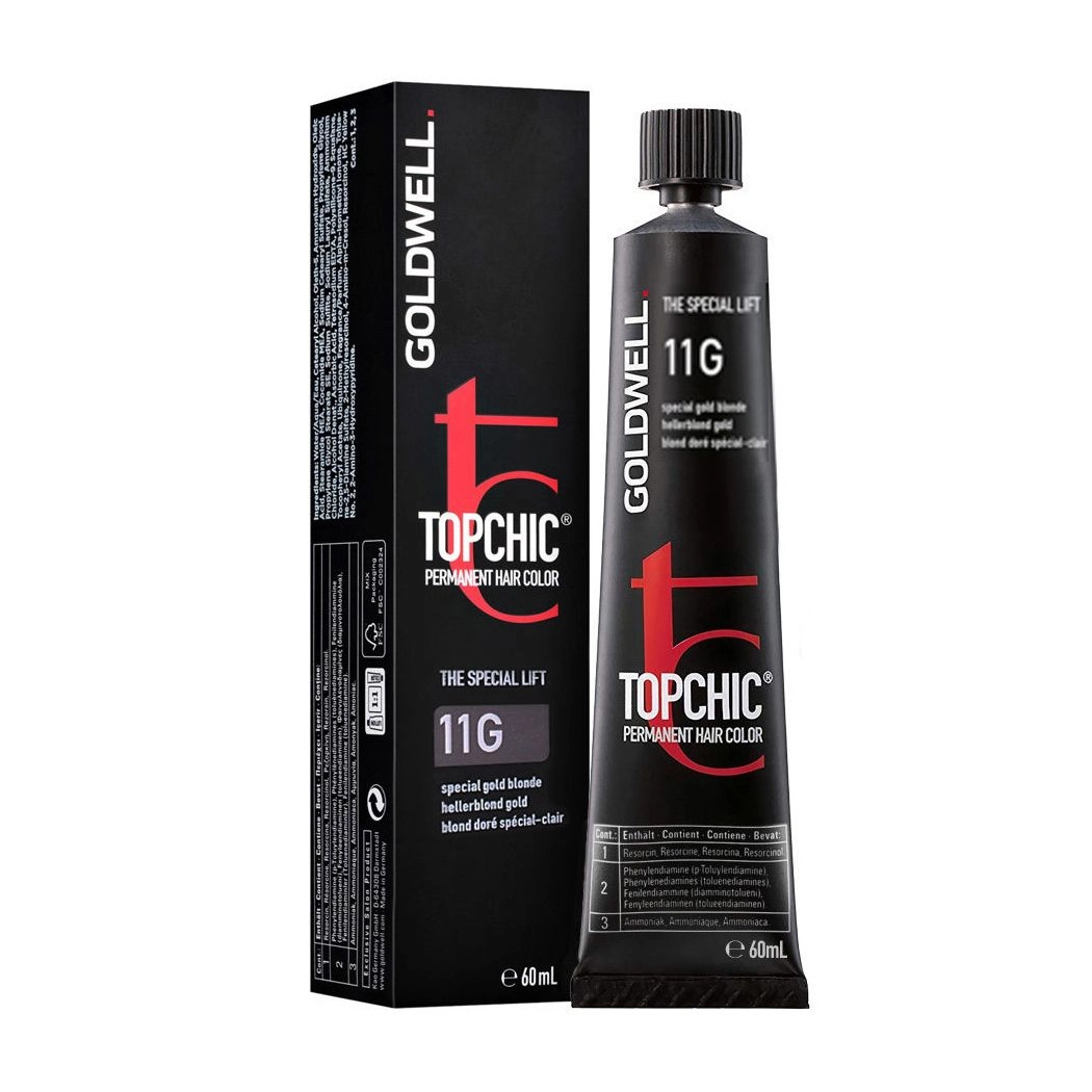 Goldwell Стойкая профессиональная краска для волос Topchic Permanent Hair Color 11-G Special Gold Blonde, 60 мл - фото N1