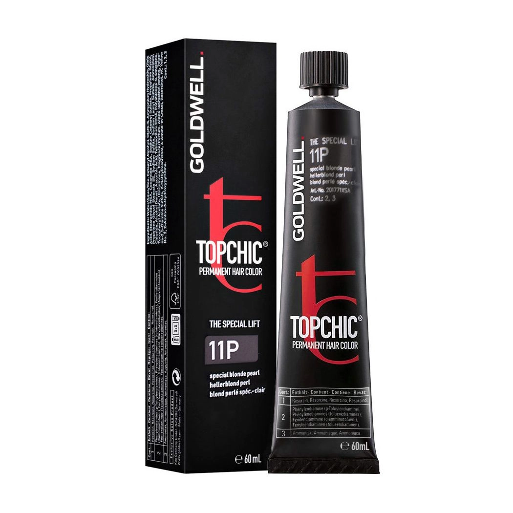 Goldwell Стойкая профессиональная краска для волос Topchic Permanent Hair Color 11-P Special Blonde Pearl, 60 мл - фото N1