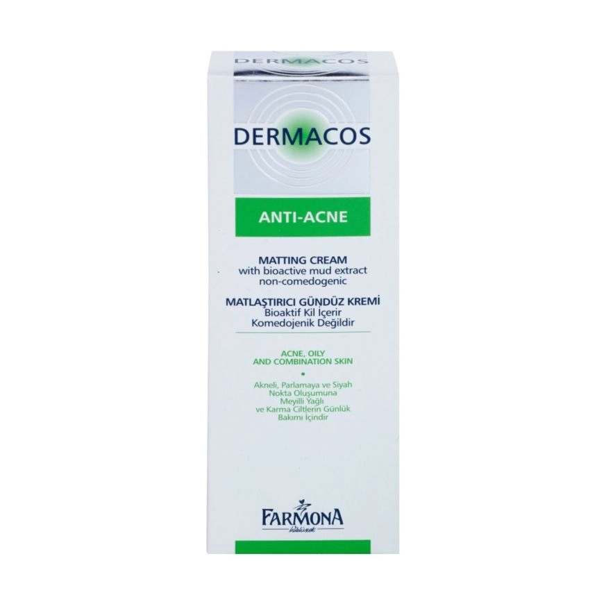 Farmona Матирующим дневной крем для лица Dermacos Anti-Acne Matting Cream UVA/UVB, 50 мл - фото N3