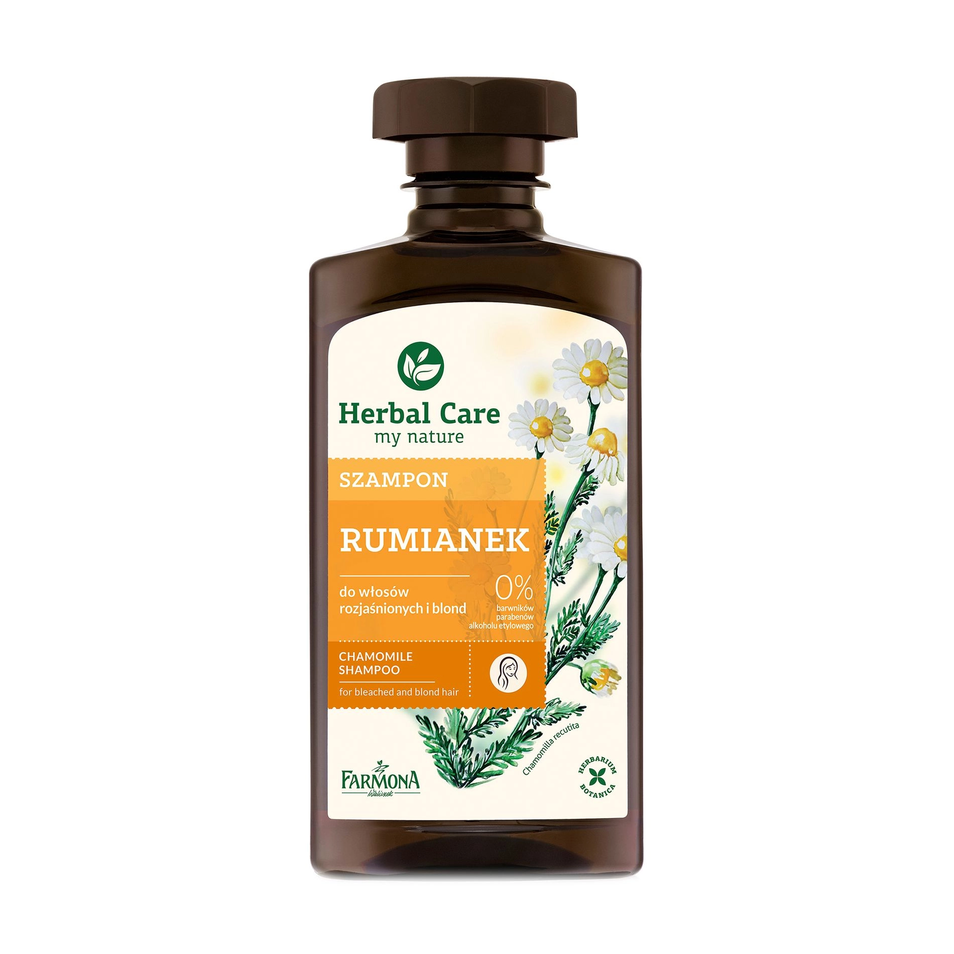 Farmona Шампунь Herbal Care Chamomile Shampoo Ромашковий, для пофарбованного волосся, 330 мл - фото N1