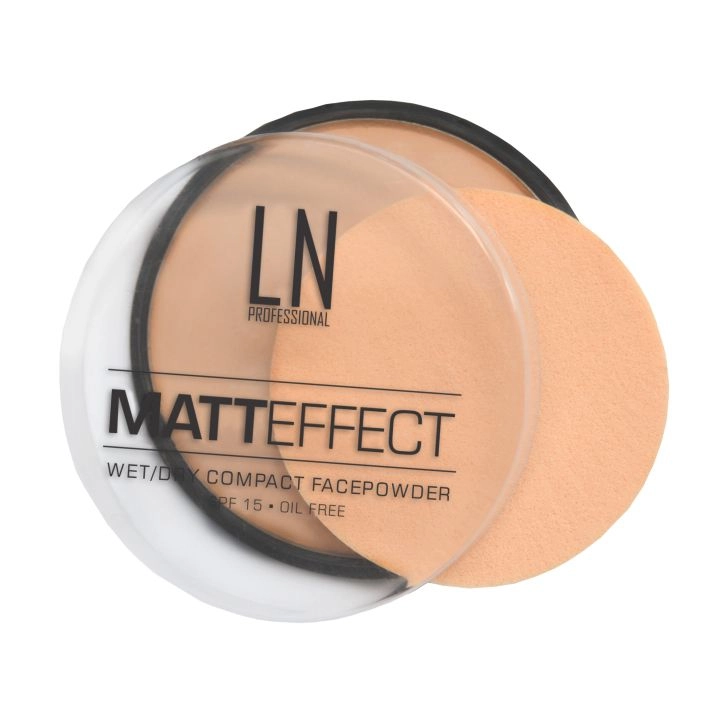 LN Professional Компактна пудра для обличчя Matt Effect 101, 12 г - фото N2