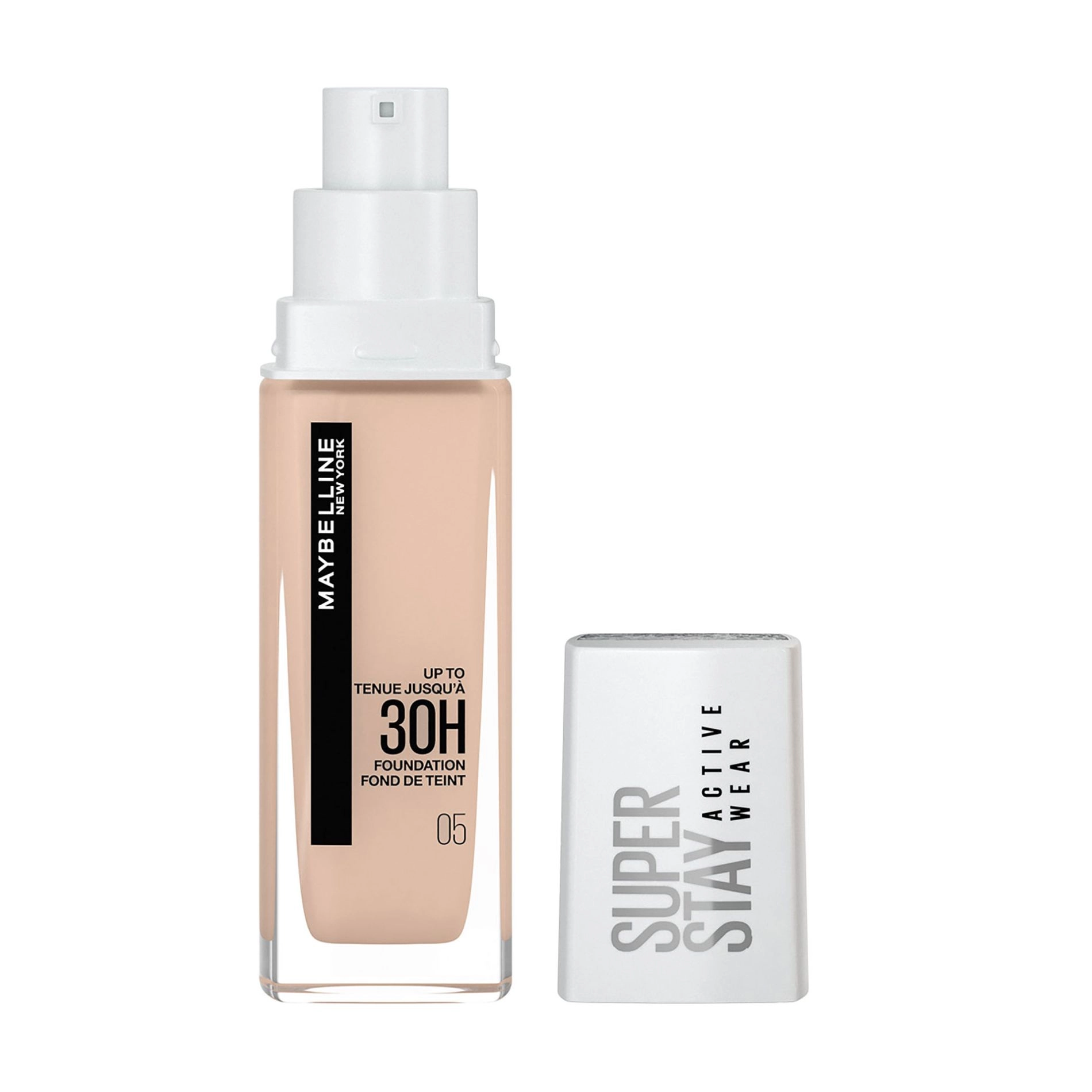 Maybelline New York Стійкий тональний крем для обличчя Super Stay 30H, 05 Light Beige, 30 мл - фото N2