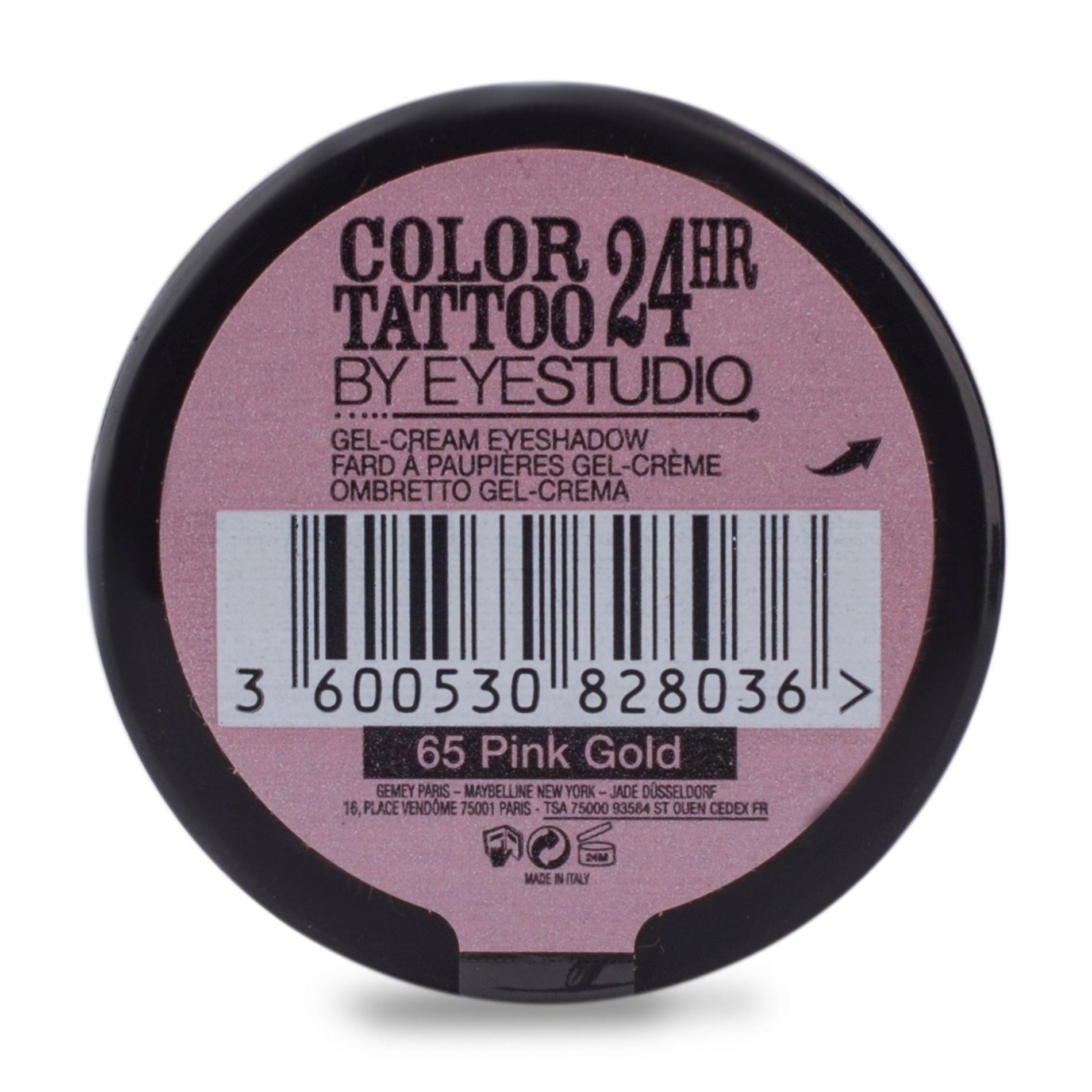 Maybelline New York Кремовые тени для век Color Tattoo 24HR by EyeStudio 65 Pink Gold, 4.5 г - фото N2