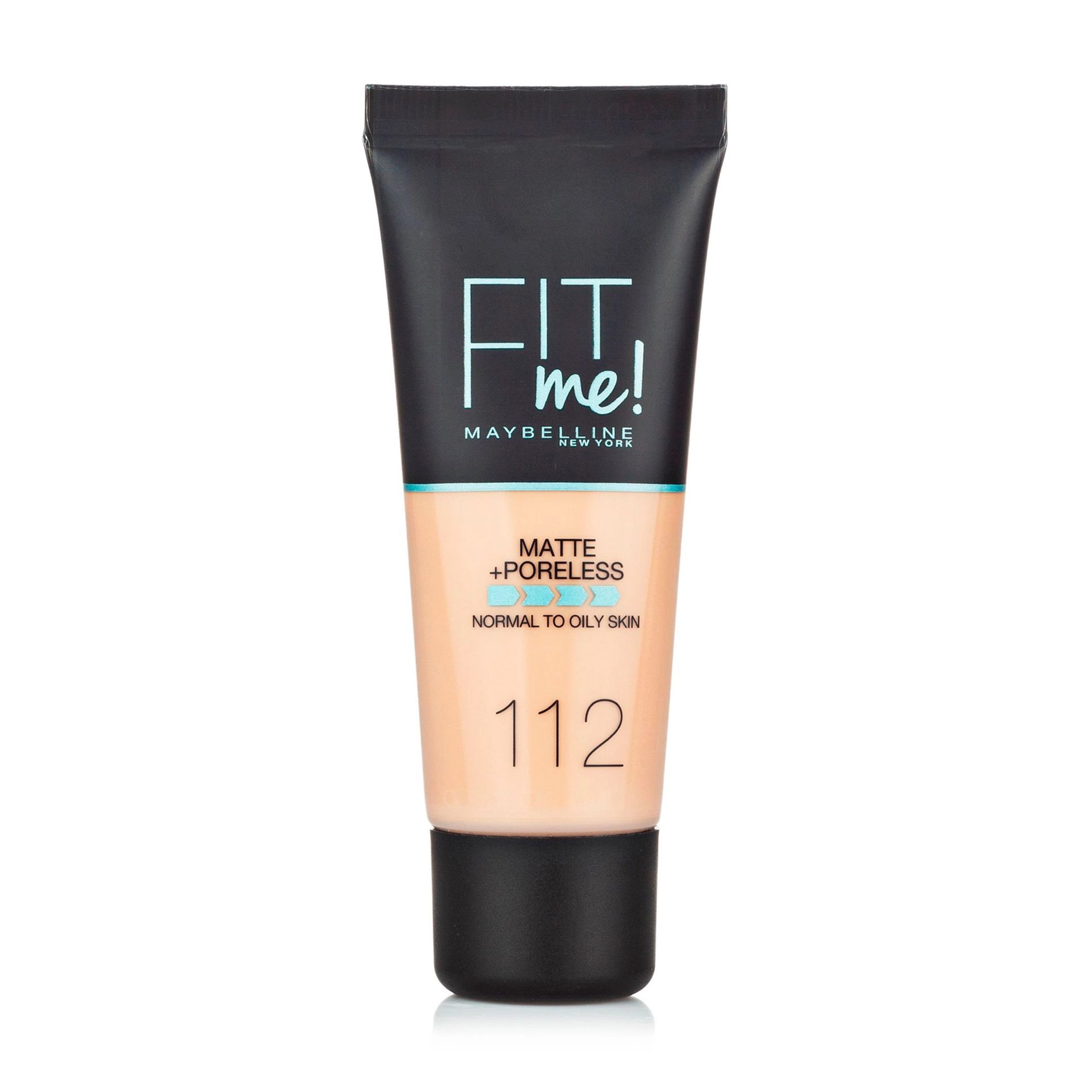 Maybelline New York Матувальний тональний крем Fit Me! Matte + Poreless Foundation 112 Soft Beige, 30 мл - фото N1