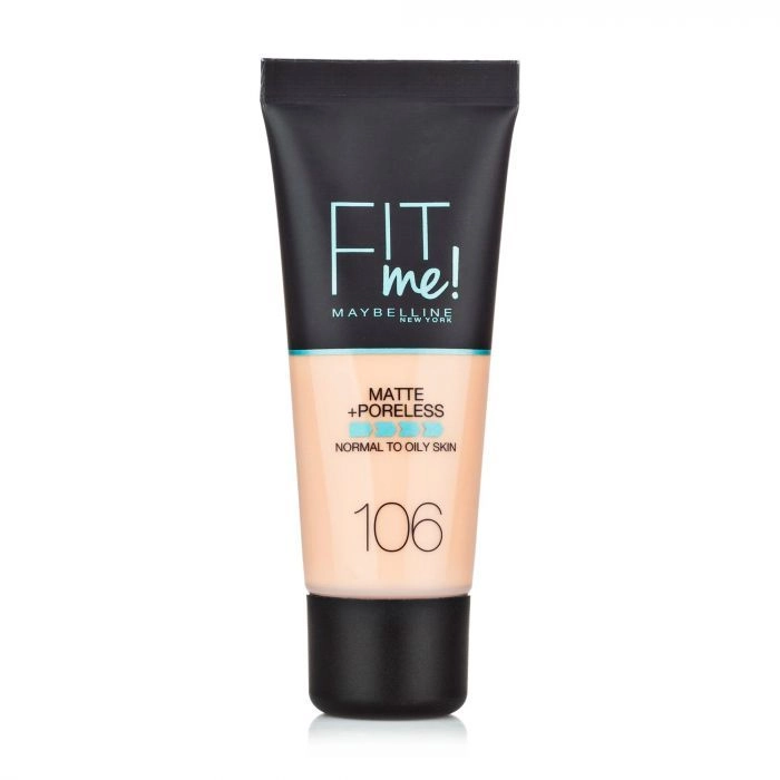 Maybelline New York Матирующий тональный крем Fit Me! Matte + Poreless Foundation 106 Peach Beige, 30 мл - фото N1