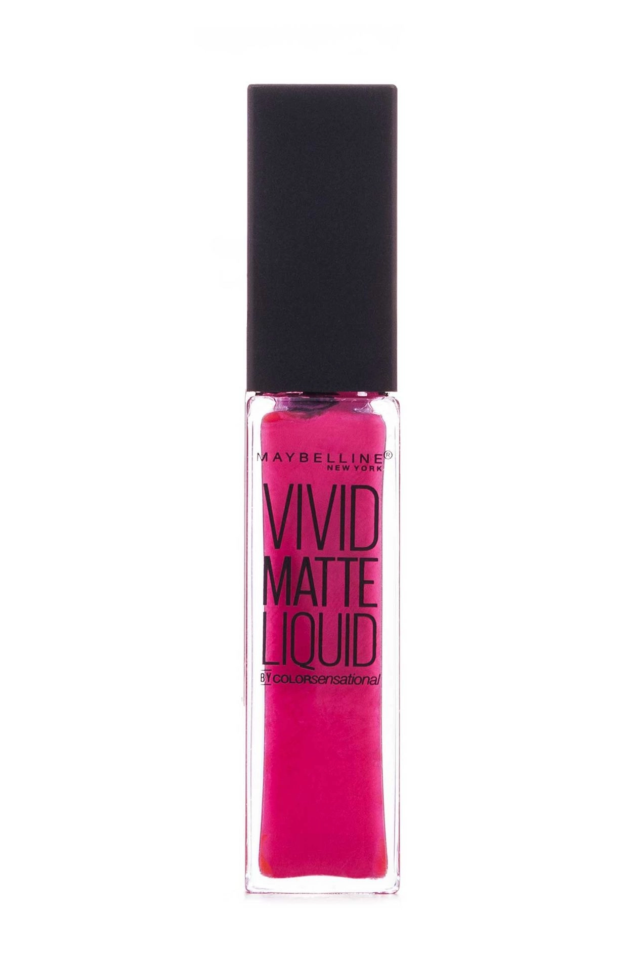 Maybelline New York Блиск для губ Color Sensational Vivid Matte тон 10 Рожевий електро, 8мл - фото N1