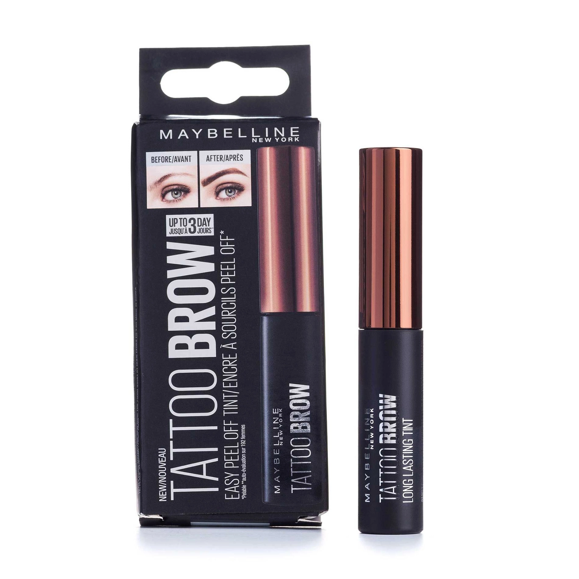 Maybelline New York Гель-тинт для бровей Tattoo Brow Long Lasting Tint коричневый, 4.6 г - фото N1