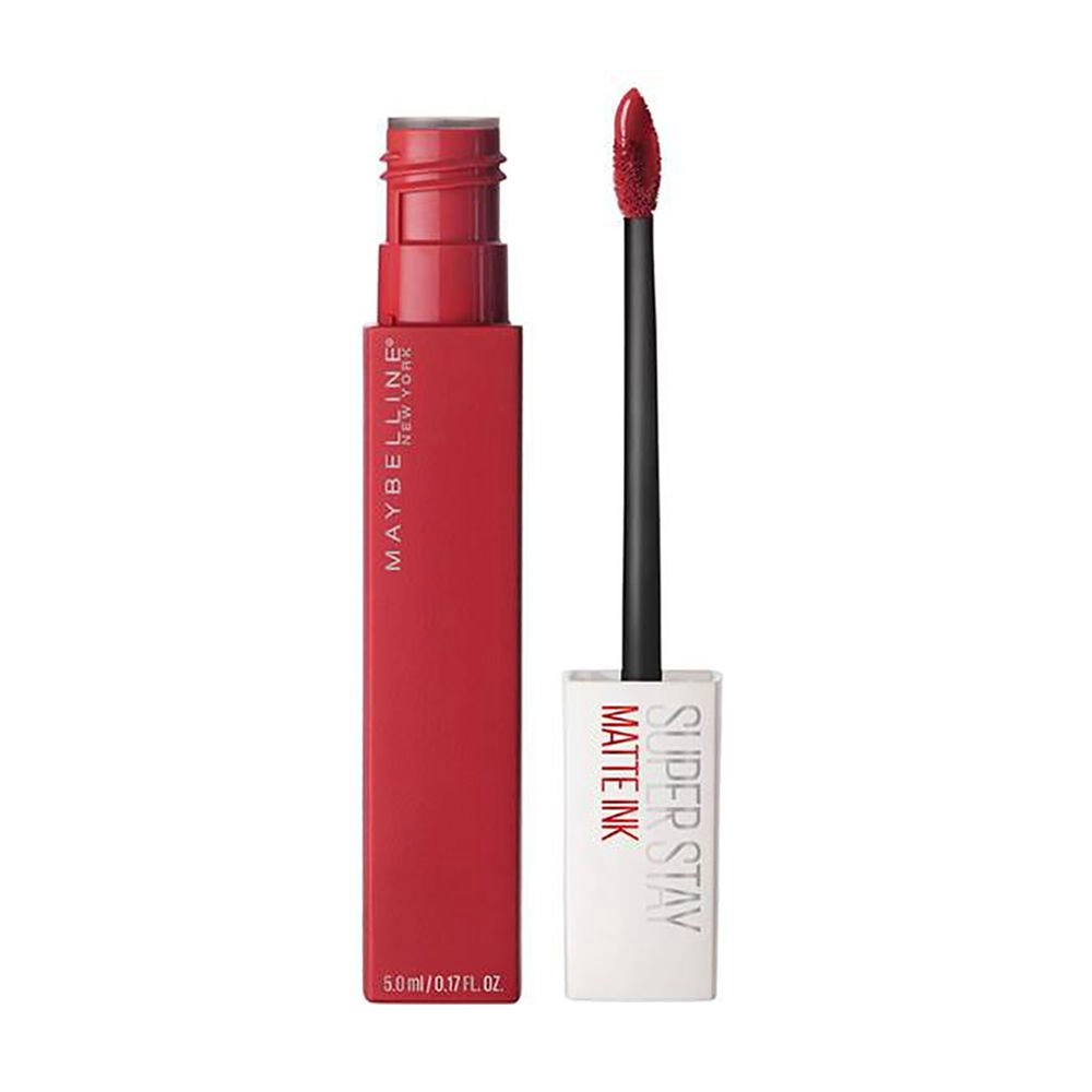 Стойкая жидкая матовая помада для губ - Maybelline New York Super Stay Matte Ink, 20 - Pioneer, 5 мл - фото N1