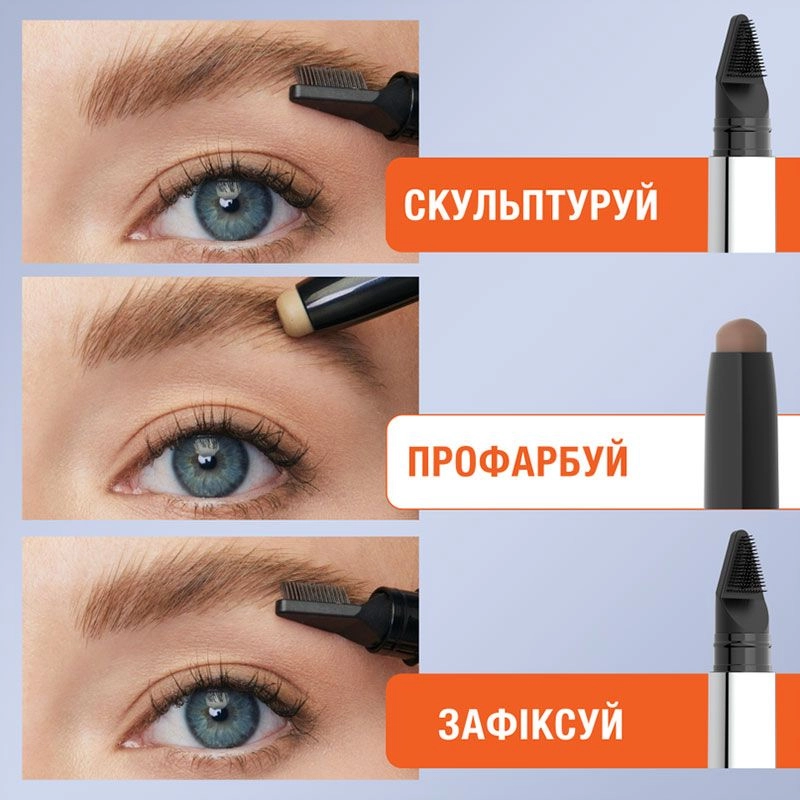 Maybelline New York Тонувальний віск-стік для брів Tattoo Studio Brow Lift Stick 00 Clear, 1.1 г - фото N5