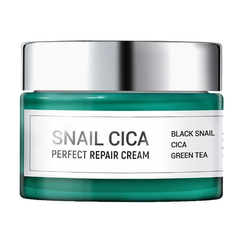 Esthetic House Крем для обличчя Snail Cica Perfect Repair Cream відновлювальний, з муцином равлика, центеллою та зеленим чаєм, 50 мл - фото N1