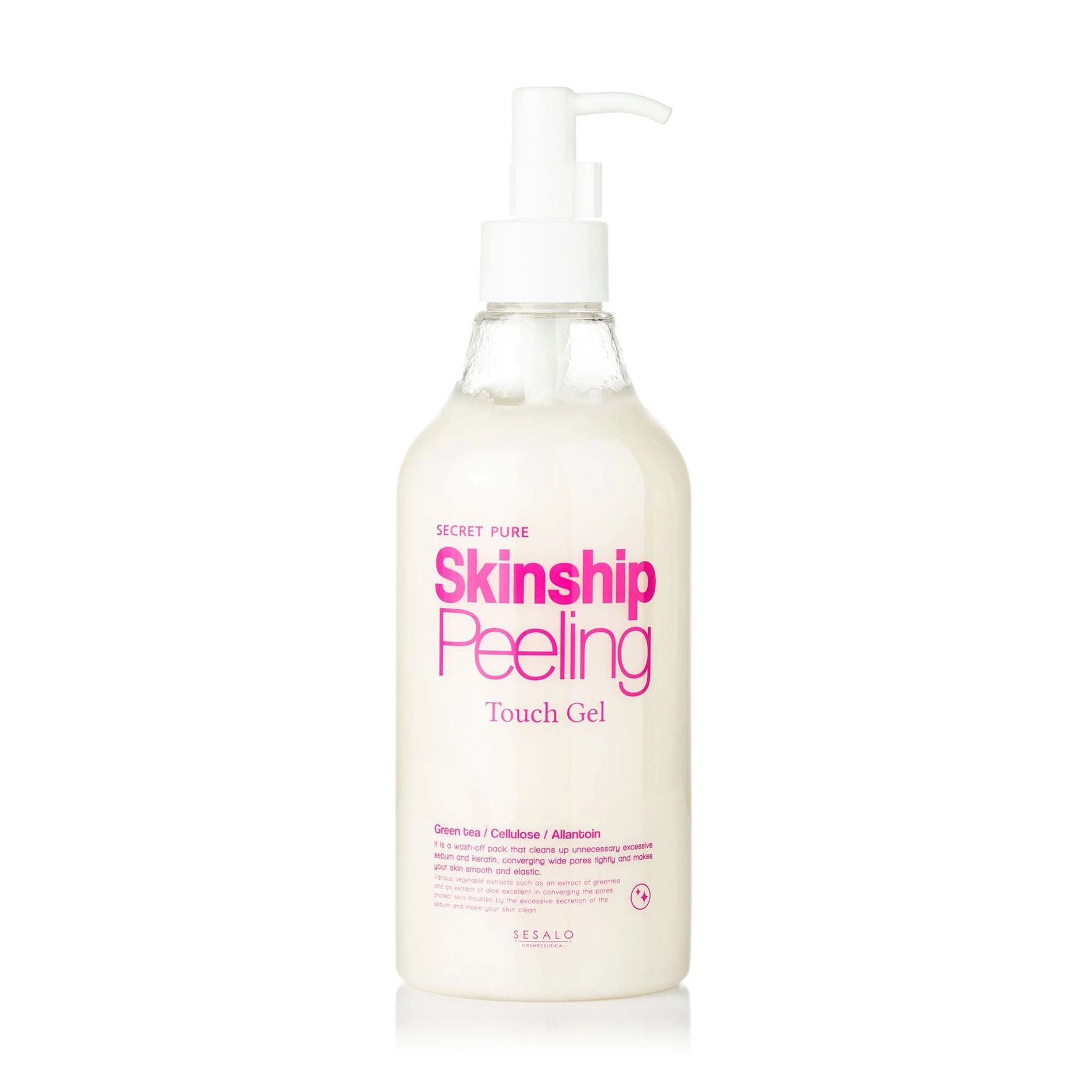 Elizavecca Увлажняющий пилинг-скатка для глубокого очищения кожи лица Secret Pure Skinship Peeling Touch Gel, 500 мл - фото N1
