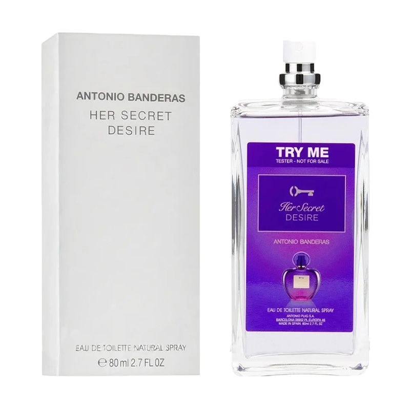 Туалетная вода женская - Antonio Banderas Her Secret Desire Try Me (ТЕСТЕР), 80 мл - фото N3
