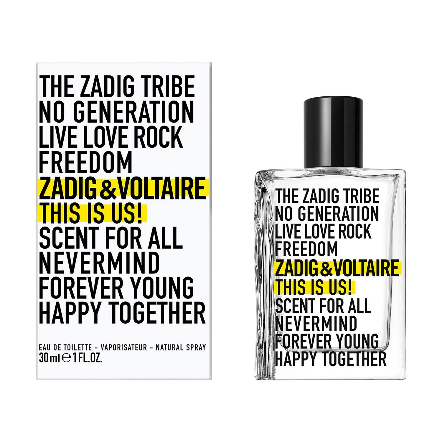 Туалетна вода унісекс - Zadig & Voltaire This is Us!, 30 мл - фото N1