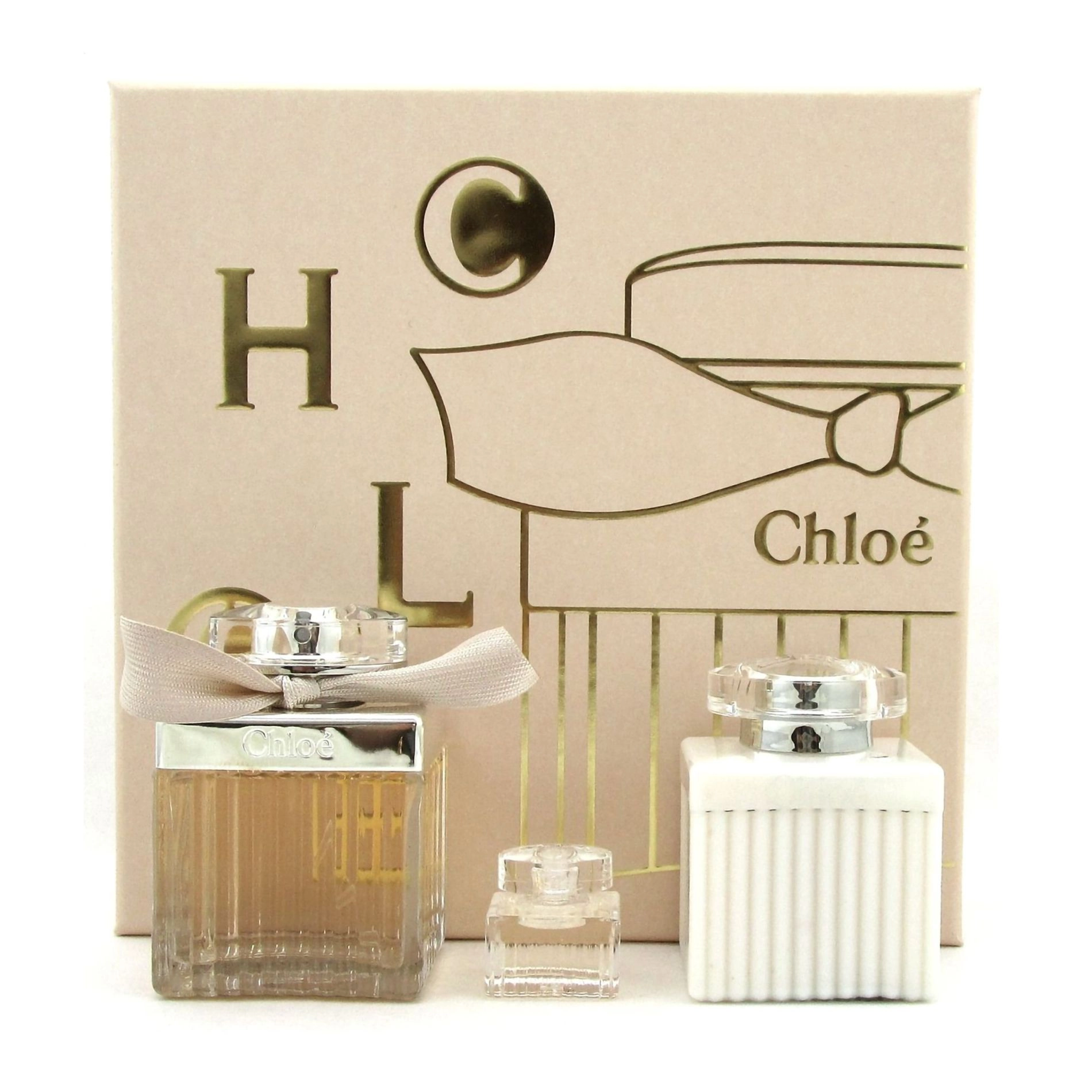 Chloe Парфюмированный набор женский Chloe Set (парфюмированная вода, 75 мл + лосьон для тела, 100 мл + парфюмированная вода, 5 мл) - фото N1
