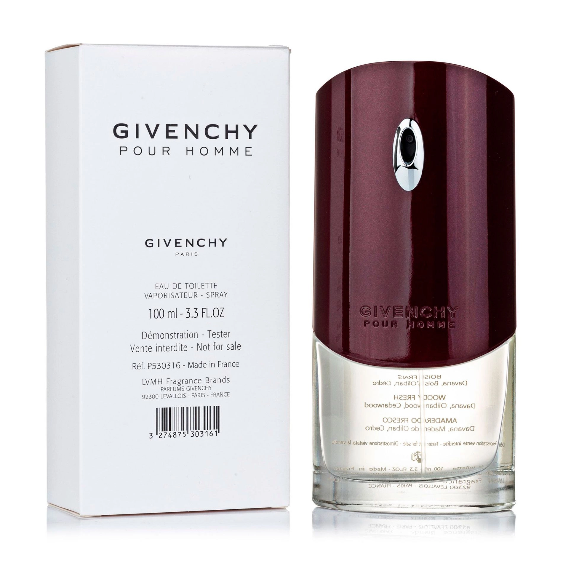 Туалетна вода чоловіча - Givenchy Pour Homme (ТЕСТЕР), 100 мл - фото N2