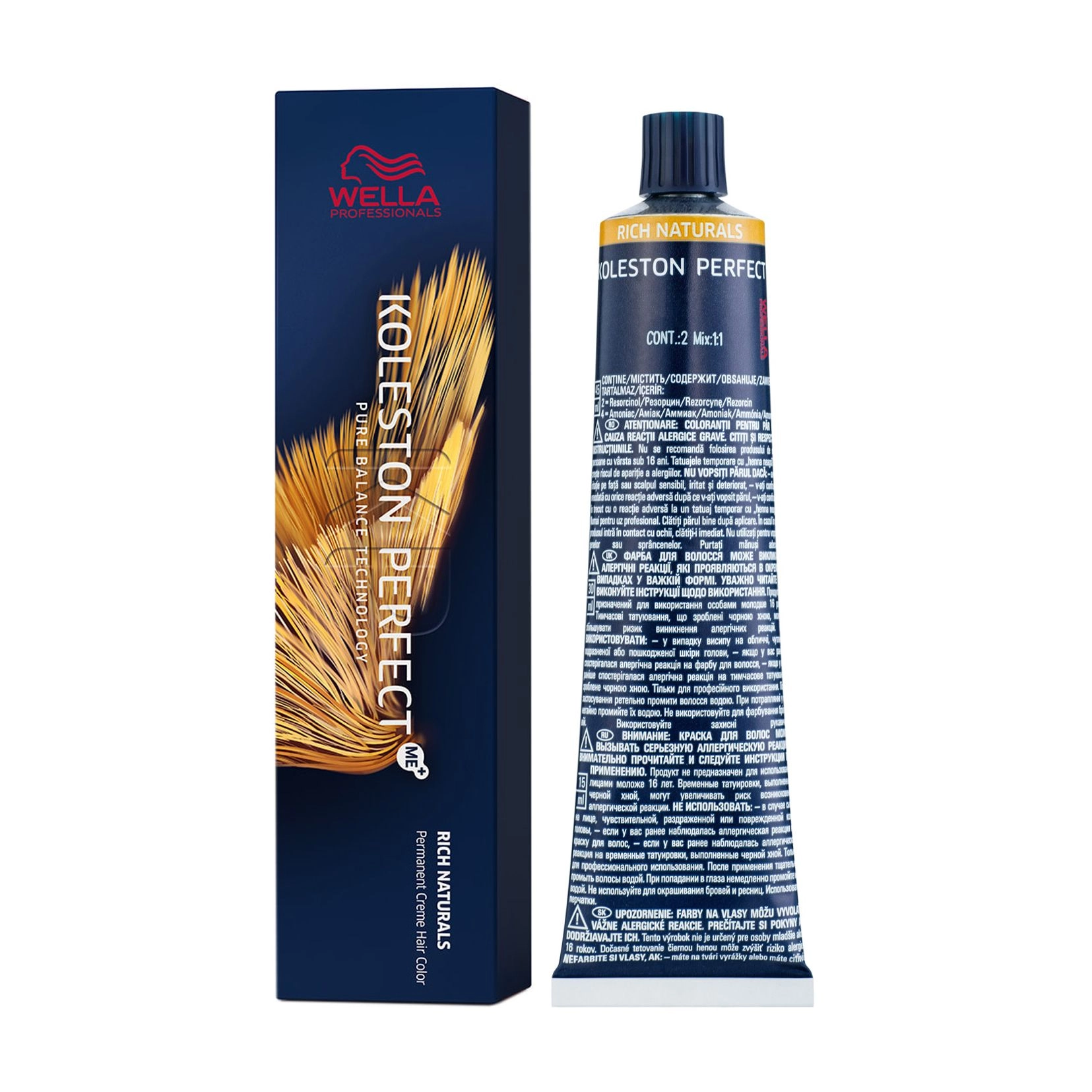 Wella Professionals Стойкая крем-краска для волос Koleston Perfect Rich Naturals, холодная цветовая палитра, 5/1, 60 мл - фото N1