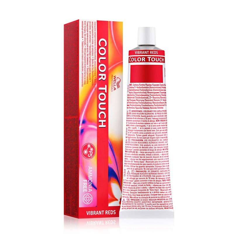 Wella Professionals Безаммиачная тонирующая крем-краска для волос Color Touch Vibrant Reds 10/6, 60 мл - фото N1