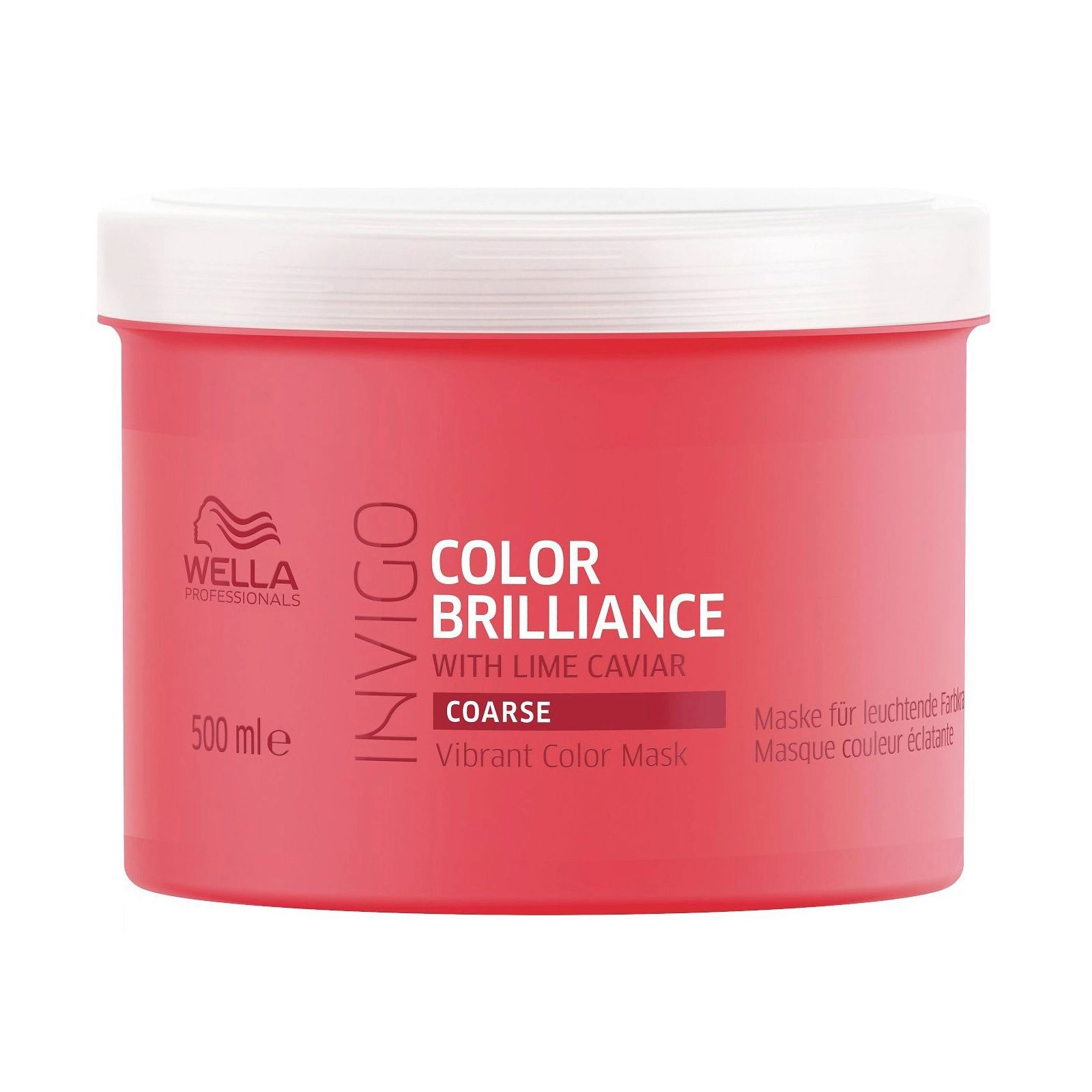 Wella Professionals Маска Invigo Color Brilliance Coarse для яскравості пофарбованого жорсткого волосся, з ікрою лайма, 500 мл - фото N1