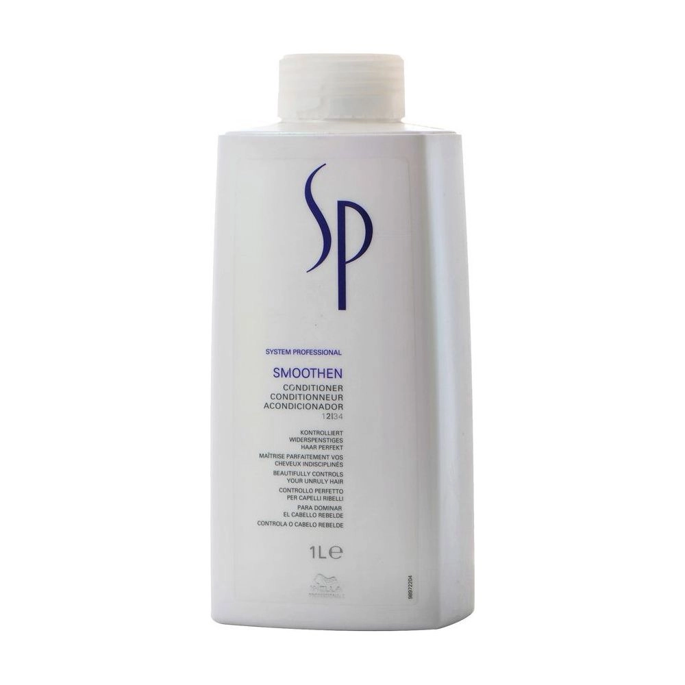 Кондиционер для гладкости и эластичности волос - WELLA Sp System Professional Smoothen Conditioner, 1000 мл - фото N1