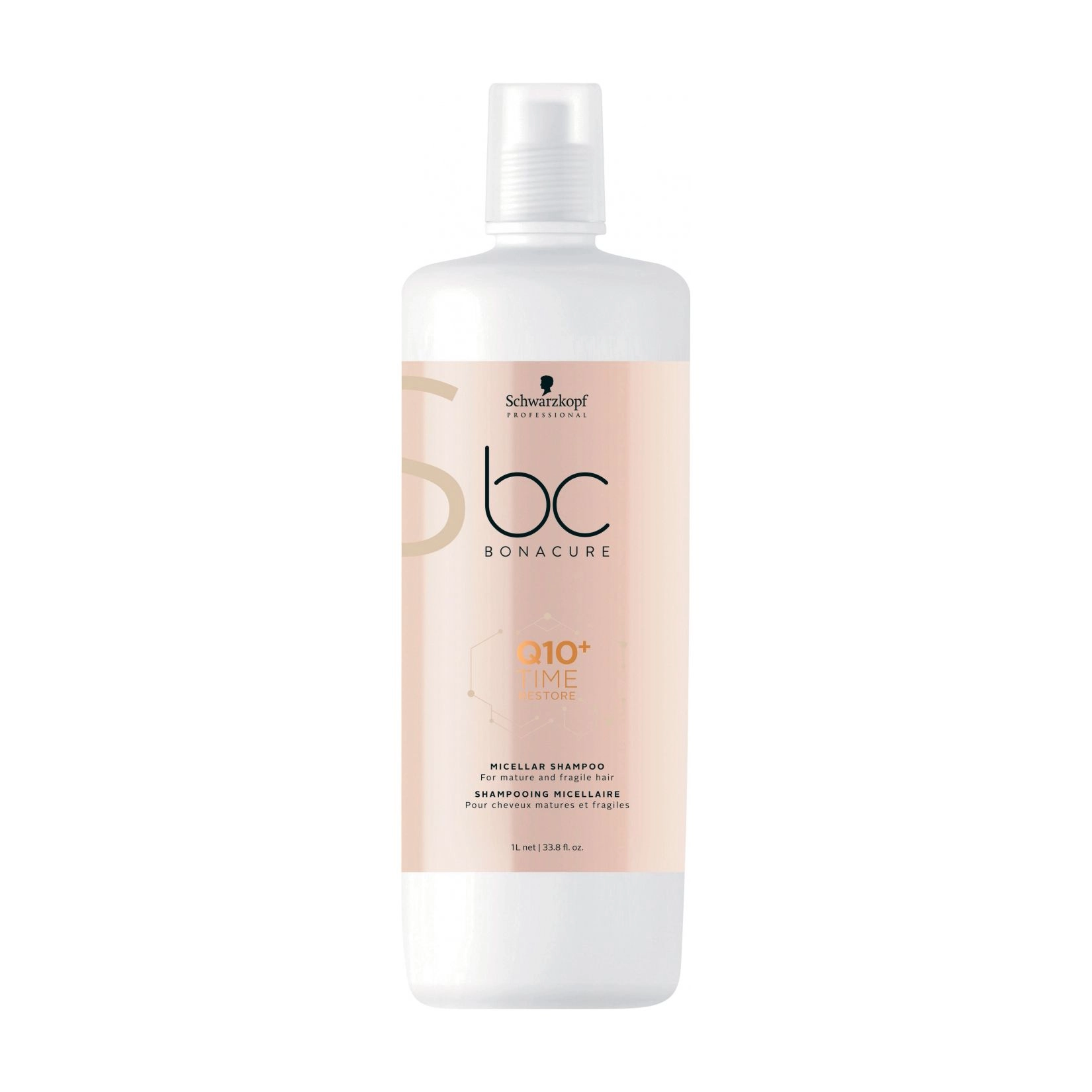 Schwarzkopf Professional Шампунь BC Bonacure Q10+Time Restore Micellar Shampoo для зрілого волосся, 1 л - фото N1
