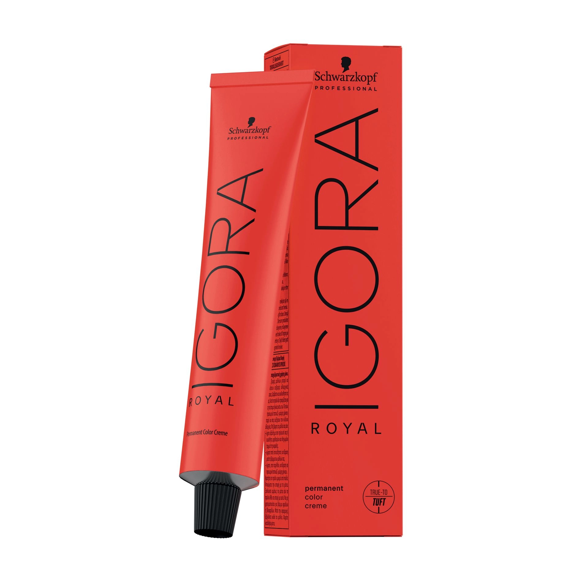 Schwarzkopf Professional Крем-краска для волос Igora Royal Permanent Color Creme 1-0 Черный натуральный, 60 мл - фото N1