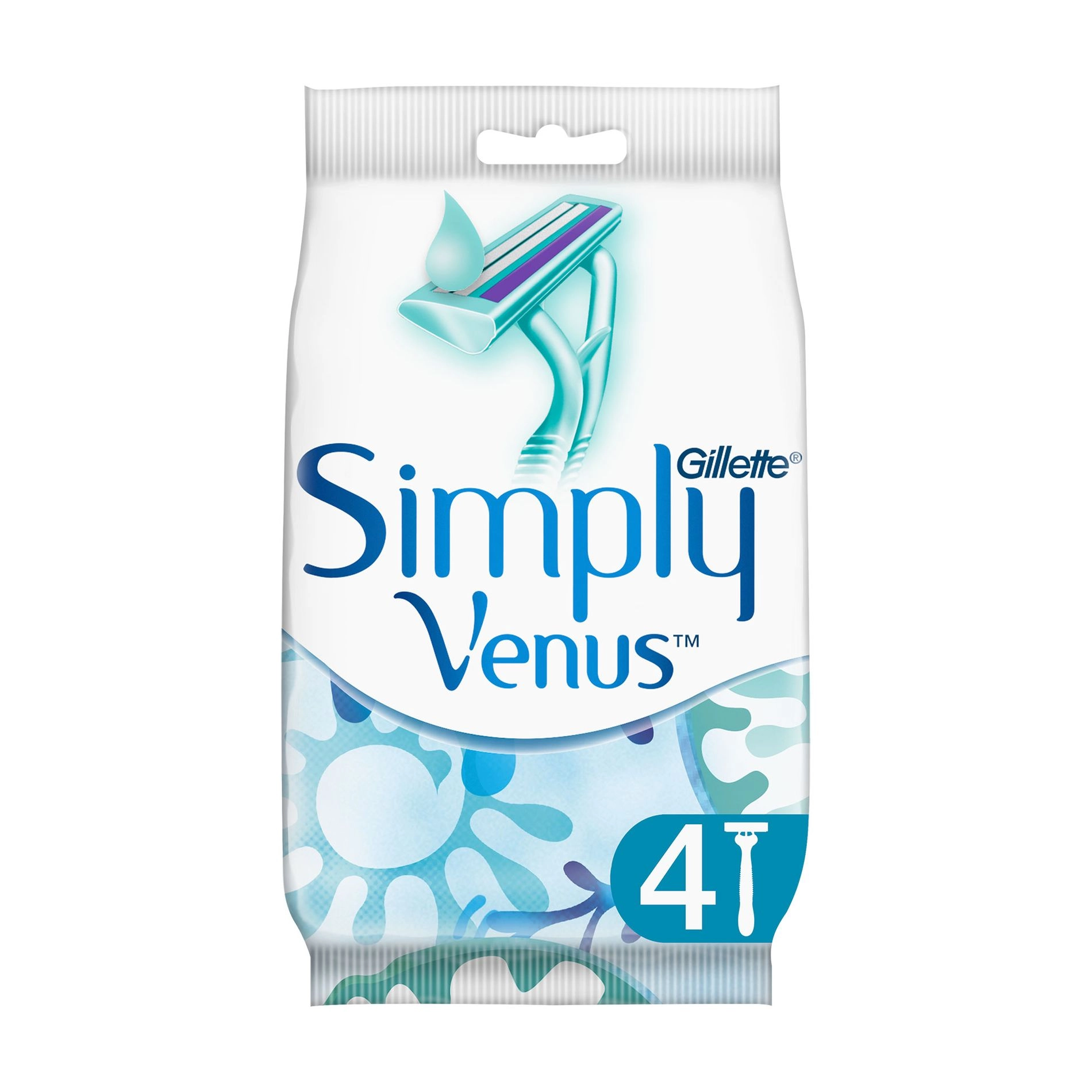 Одноразові бритви жіночі - Gillette Simply Venus, 2 леза, 4 шт - фото N1