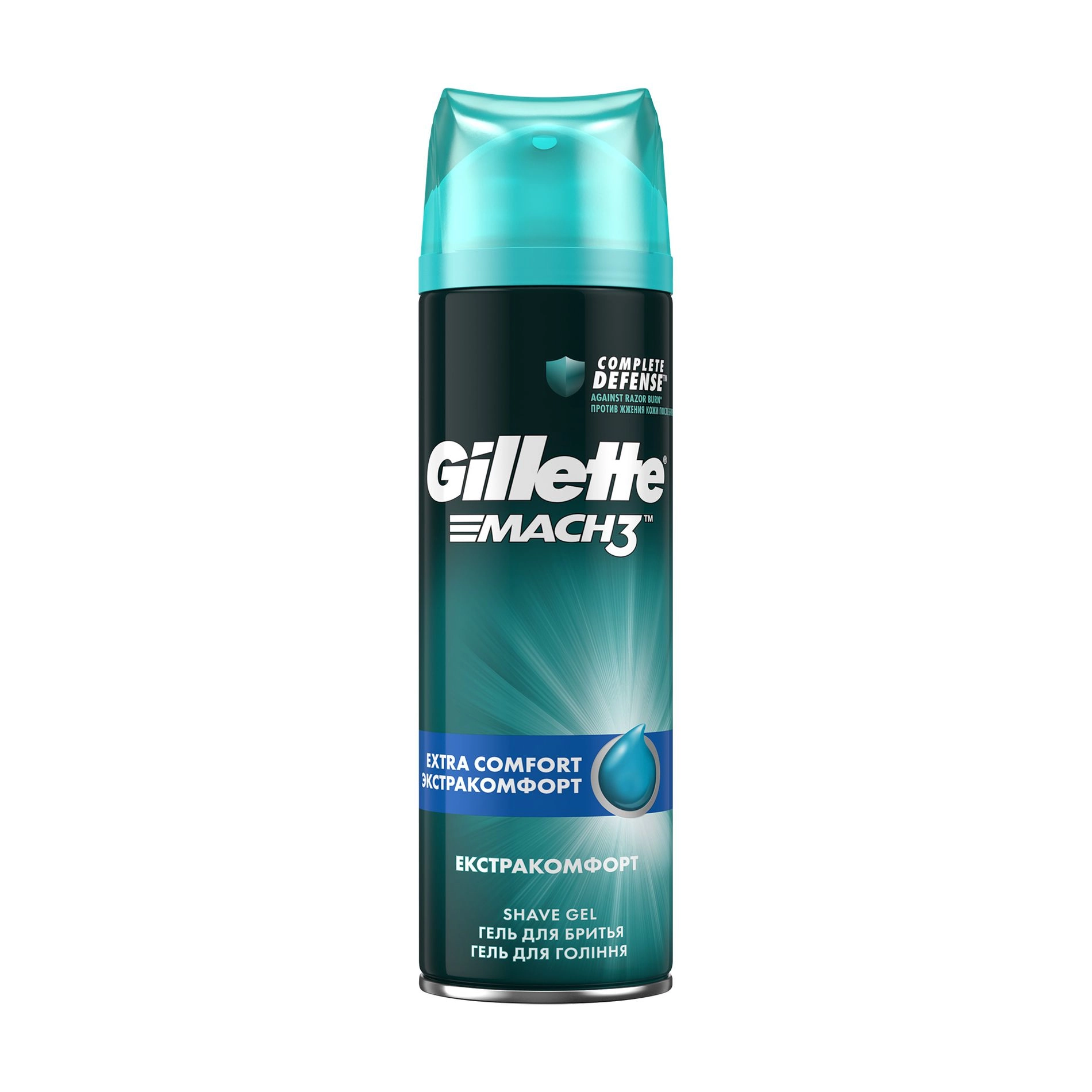 Gillette Мужской гель для бритья Mach 3 Extra Comfort, 200 мл - фото N2