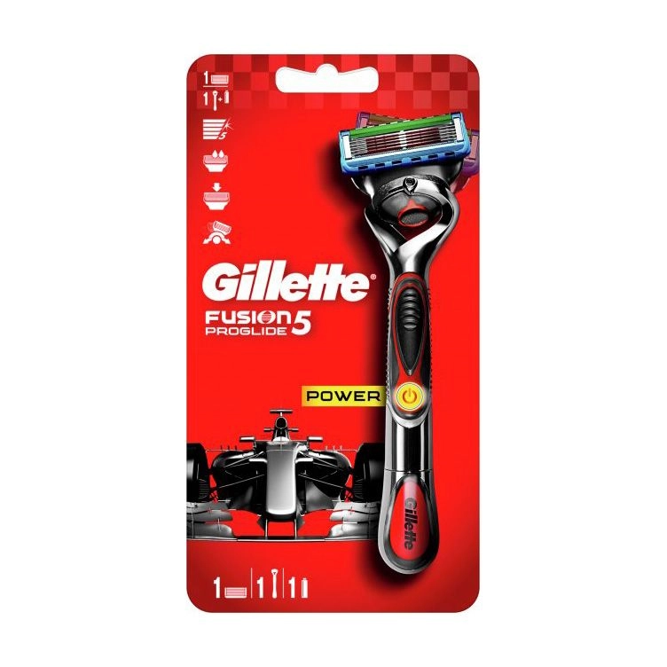 Бритва чоловіча с 1 сменным картриджем - Gillette Fusion 5 ProGlide Power - фото N2