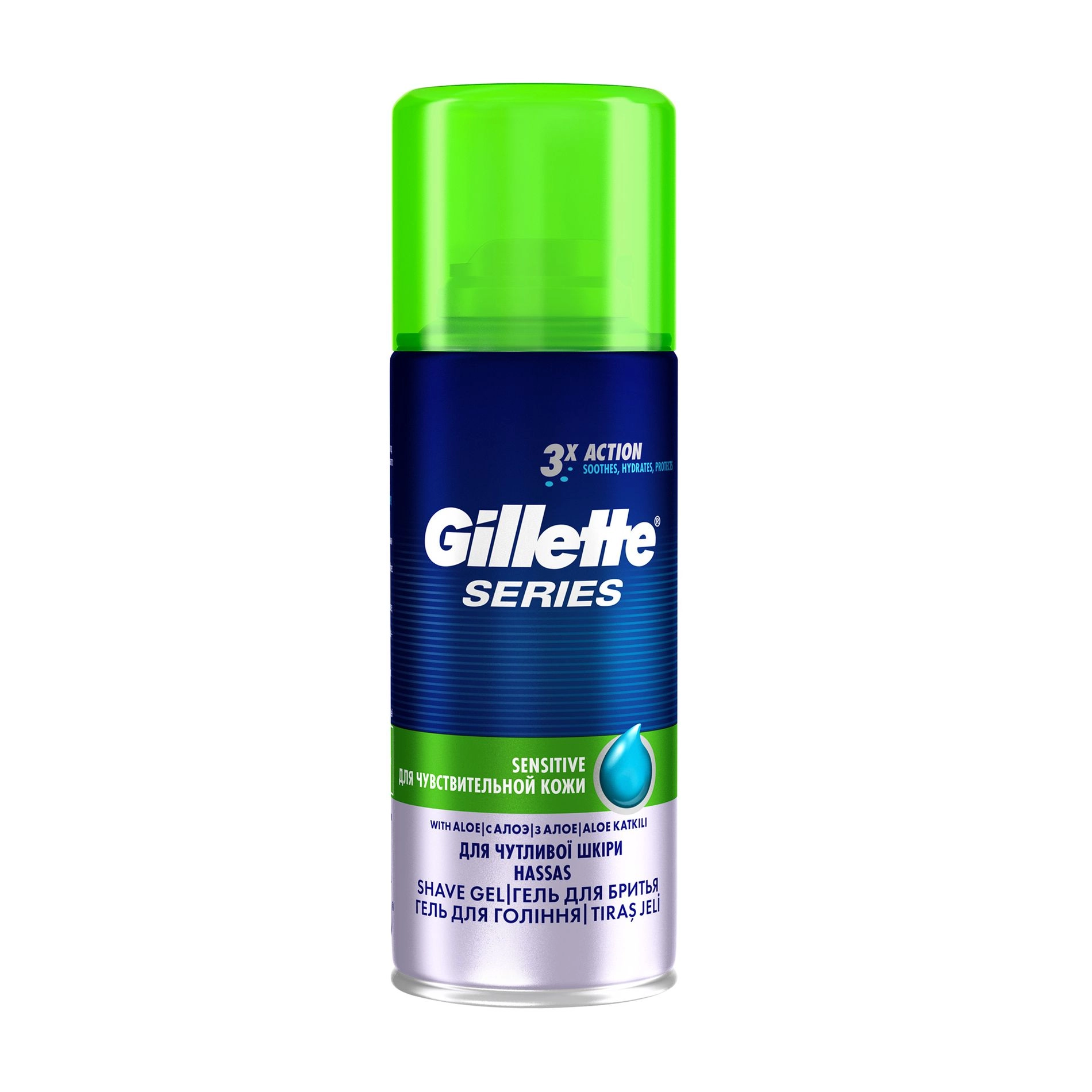 Gillette Мужской гель для бритья Series Sensitive Skin для чувствительной кожи - фото N2