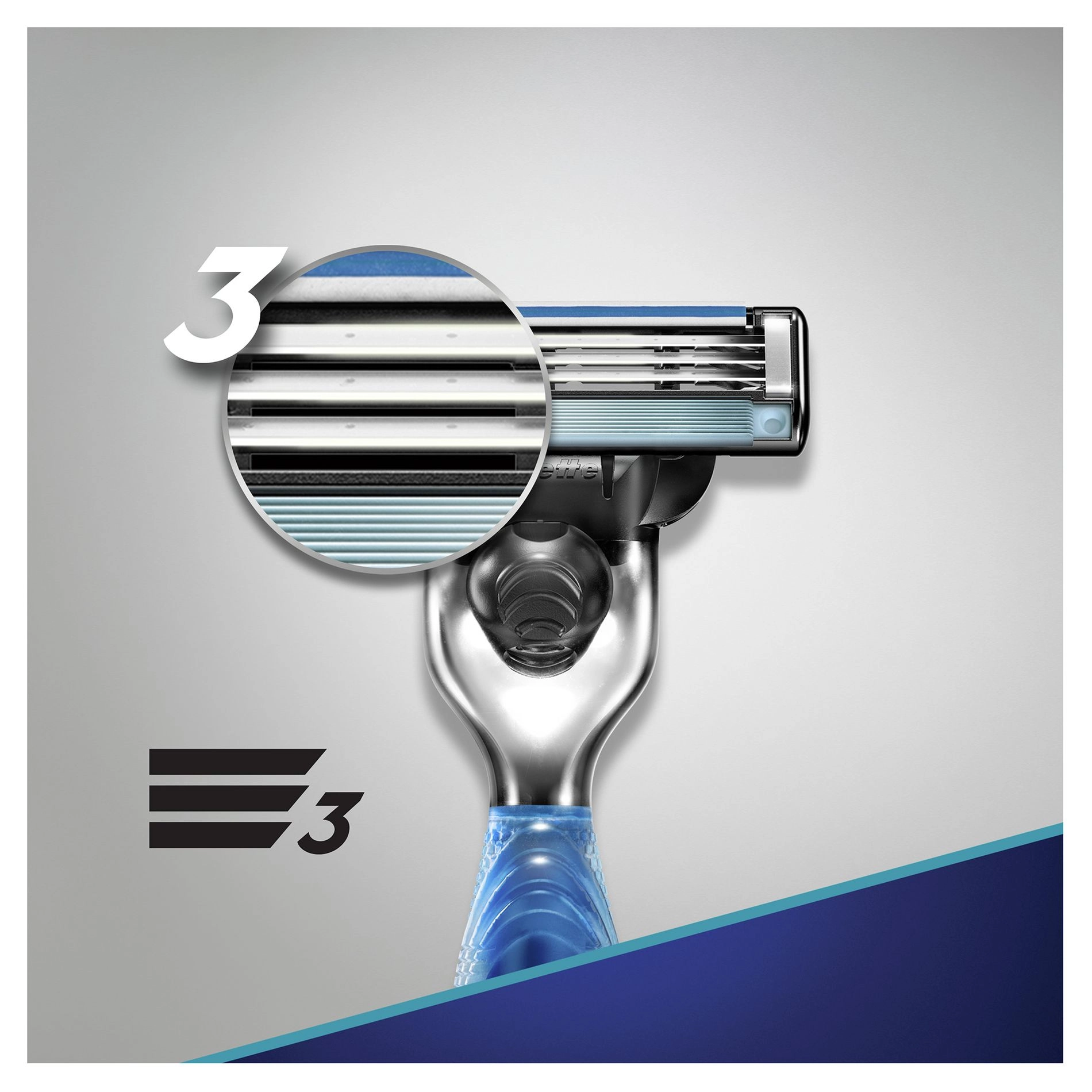 Gillette Бритва Mach3 Start с 3 сменными картриджами, мужская - фото N3