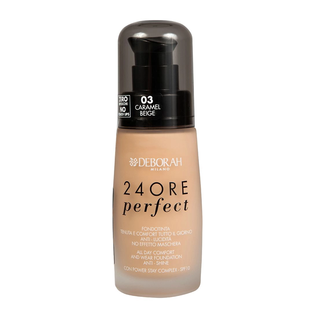 Deborah Тональна основа для обличчя 24Ore Perfect Foundation 03 Caramel Beige, 30 мл - фото N1