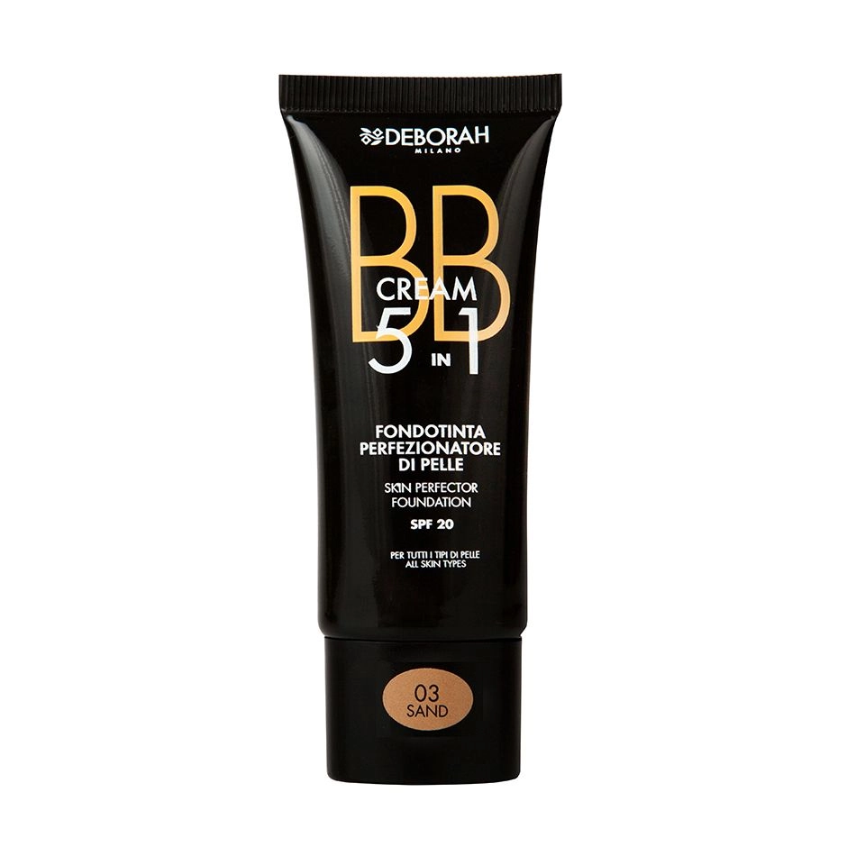 Deborah BB-крем для обличчя BB 5-in-1 Foundation SPF 20 03 Sand, 30 мл - фото N1