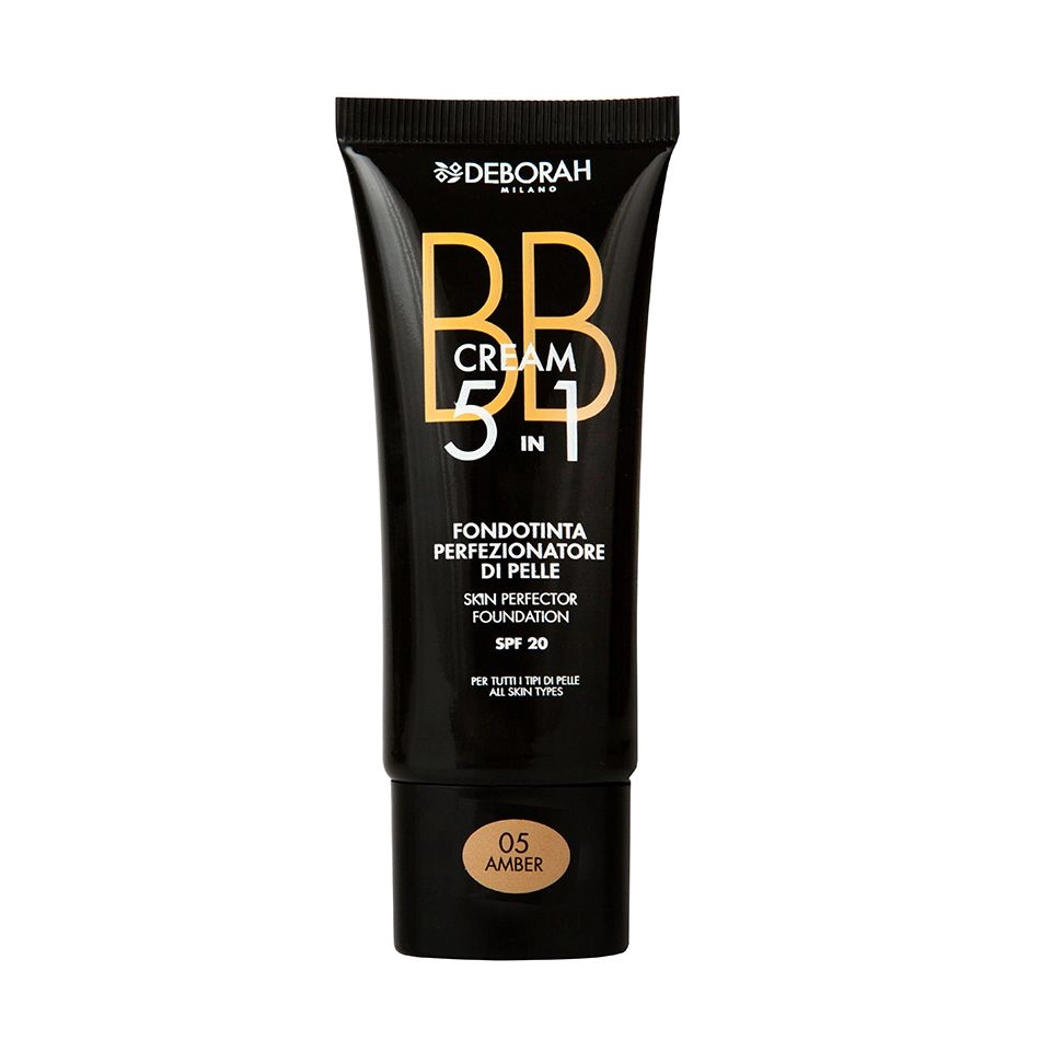 Deborah BB-крем для обличчя BB 5-in-1 Foundation SPF 20 05 Amber, 30 мл - фото N1