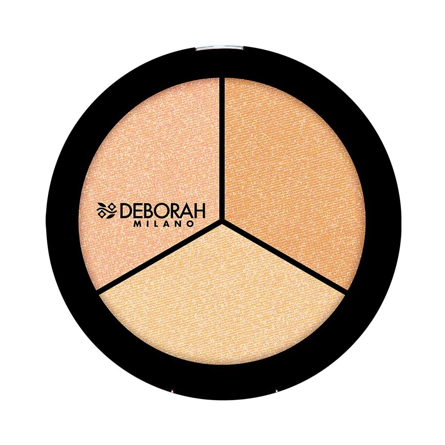 Deborah Хайлайтер для лица 'Трио' Highlighter Trio Palette, 5 г - фото N1